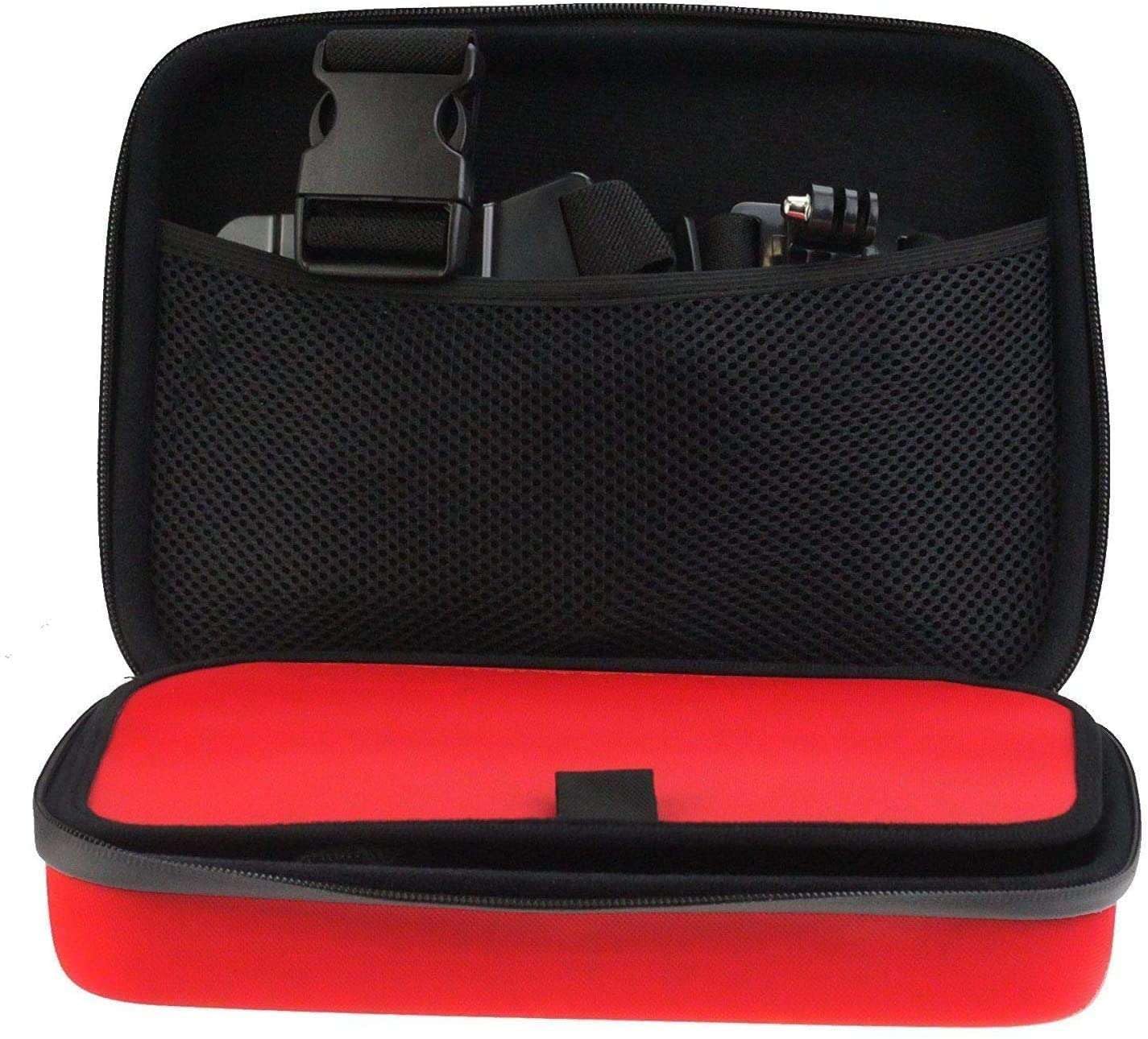 Navitech Red Action Camera Hard Case - Waterproof Protective Cover for VBESTLIFE Sports Camera | Perfect for Outdoor Adventures, Travel & Extreme Sports