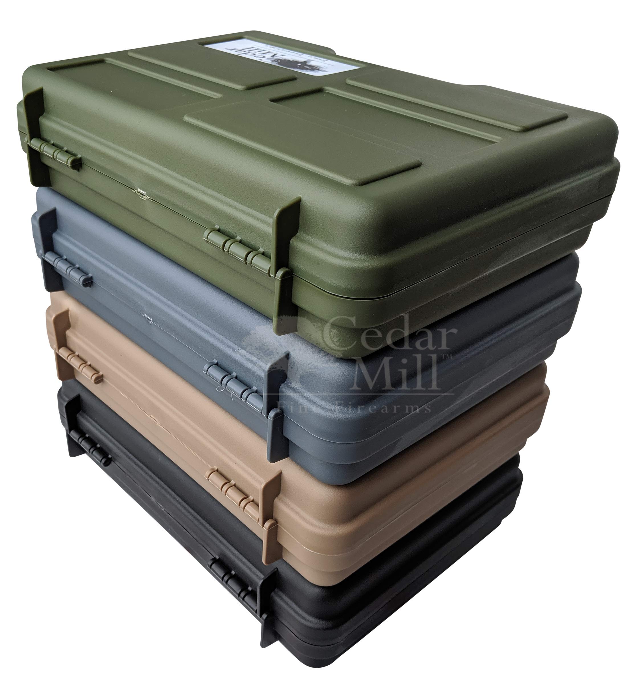 TSA Approved Gun Case for Handgun & Pistol - Cedar Mill Fine Firearms Airline Approved Hard Travel Case (12.3”x10.5”) for 9mm, Revolver - Perfect for Air Travel, Range Trips & Secure Storage
