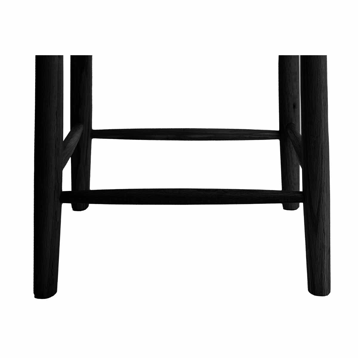 Fitzroy Rattan Bar Stool - Natural Wicker Counter Height Stool with Cushion - Perfect for Kitchen Island, Breakfast Nook & Outdoor Patio Seating