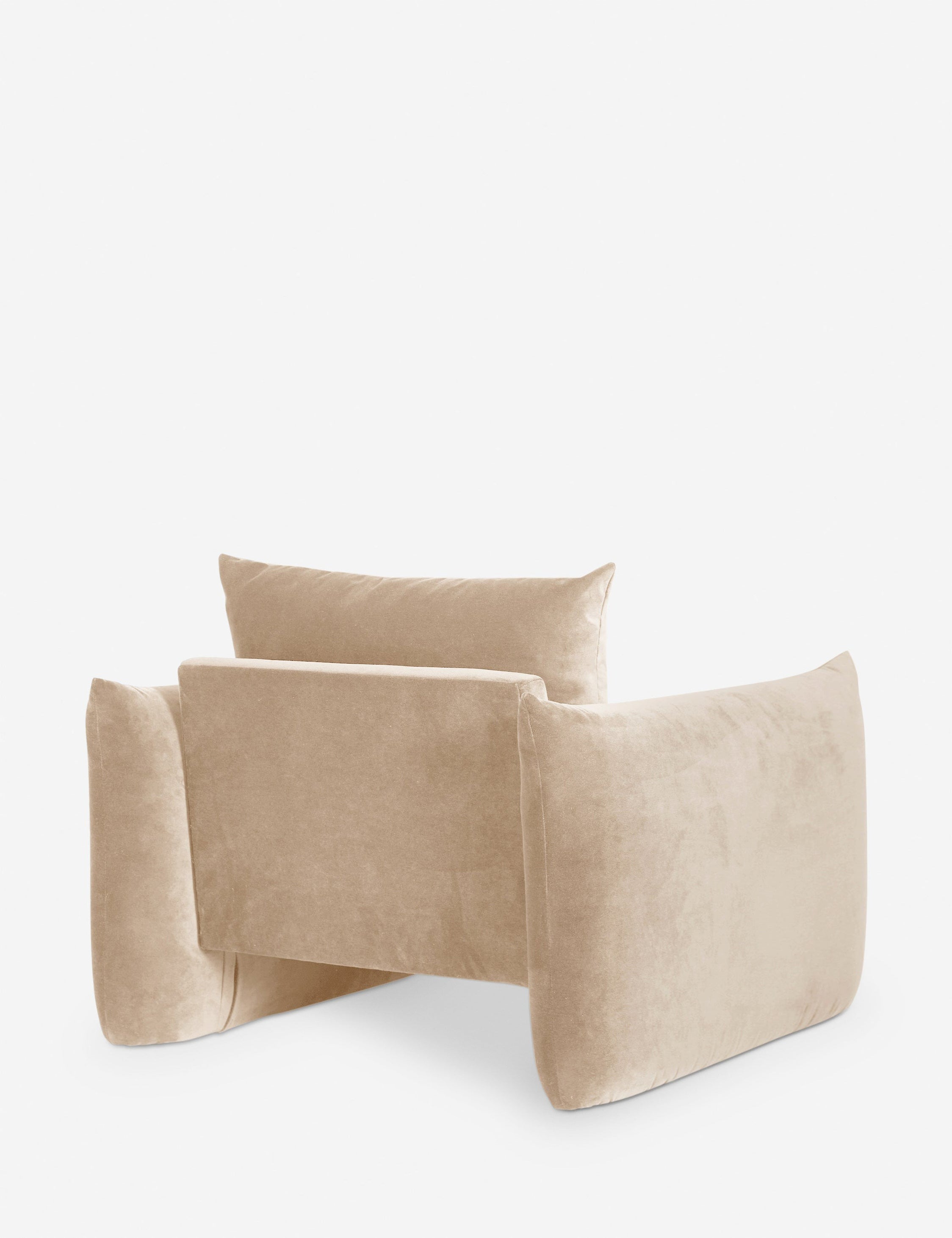 Stylish Banks Accent Chair - Modern Upholstered Lounge Chair for Living Room, Bedroom & Office - Comfortable Reading Chair with Sturdy Wooden Legs