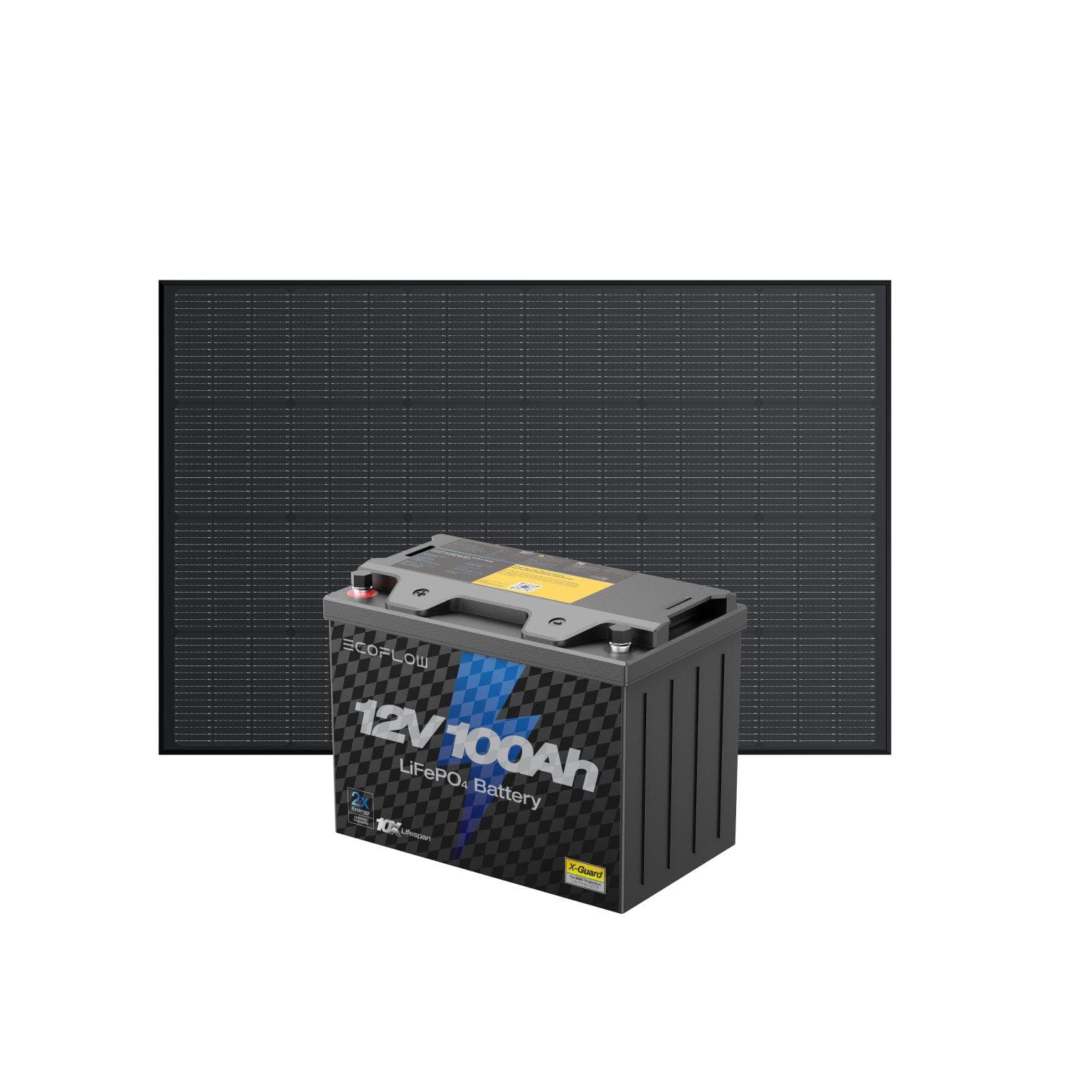 EcoFlow 12V 100Ah LiFePO4 Deep Cycle Lithium Battery for RV, Solar, Marine & Off-Grid Power Storage - Long Lasting Rechargeable Battery for Camping, Boating & Emergency Backup