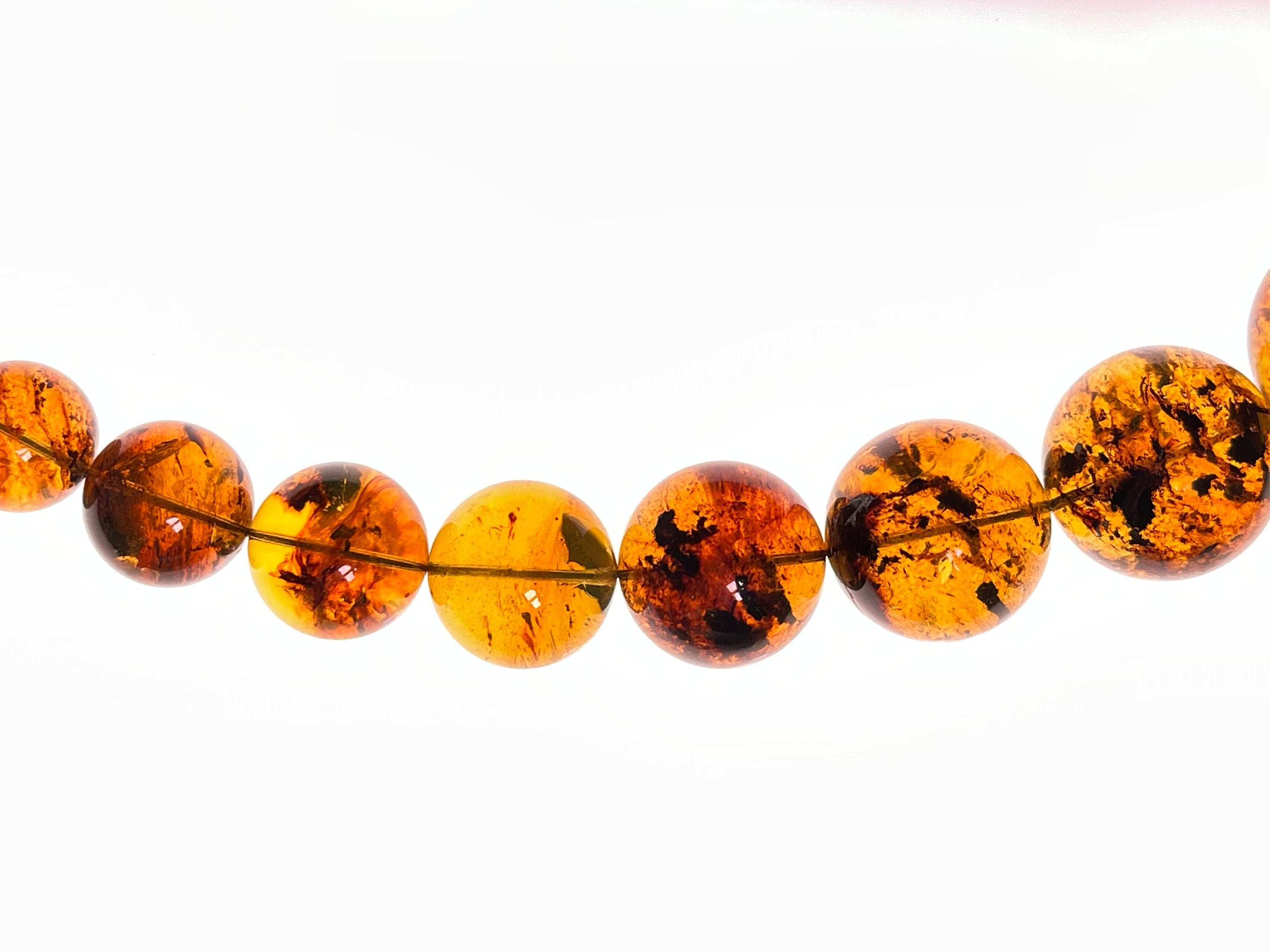 Handmade Mexican Amber Crystal Beaded Necklace – Natural Healing Stones for Women, Spiritual Jewelry Gift | Perfect for Meditation, Energy Healing & Boho Fashion