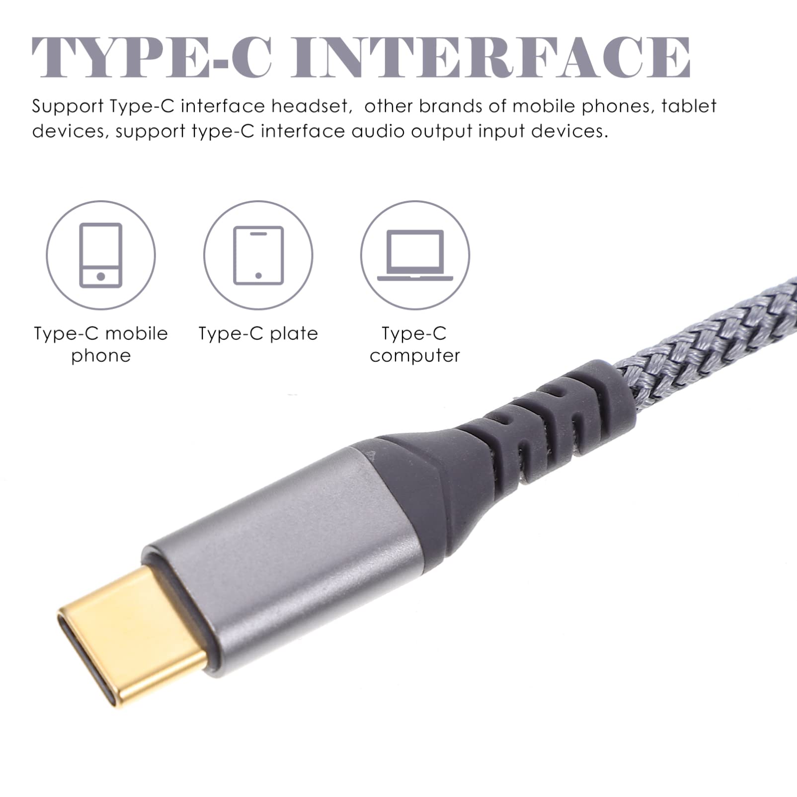 USB-C to 3.5mm Audio Adapter Cable - Type C Headphone Jack Converter for Smartphones, Laptops & Tablets - Perfect for Music, Gaming & Hands-Free Calling