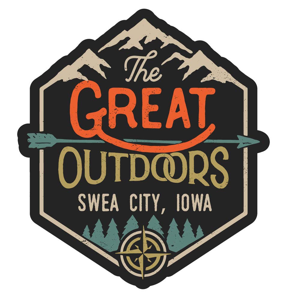 SWEA City Iowa The Great Outdoors Design 4-Inch Fridge Magnet - Perfect for Home, Office & Travel Decor
