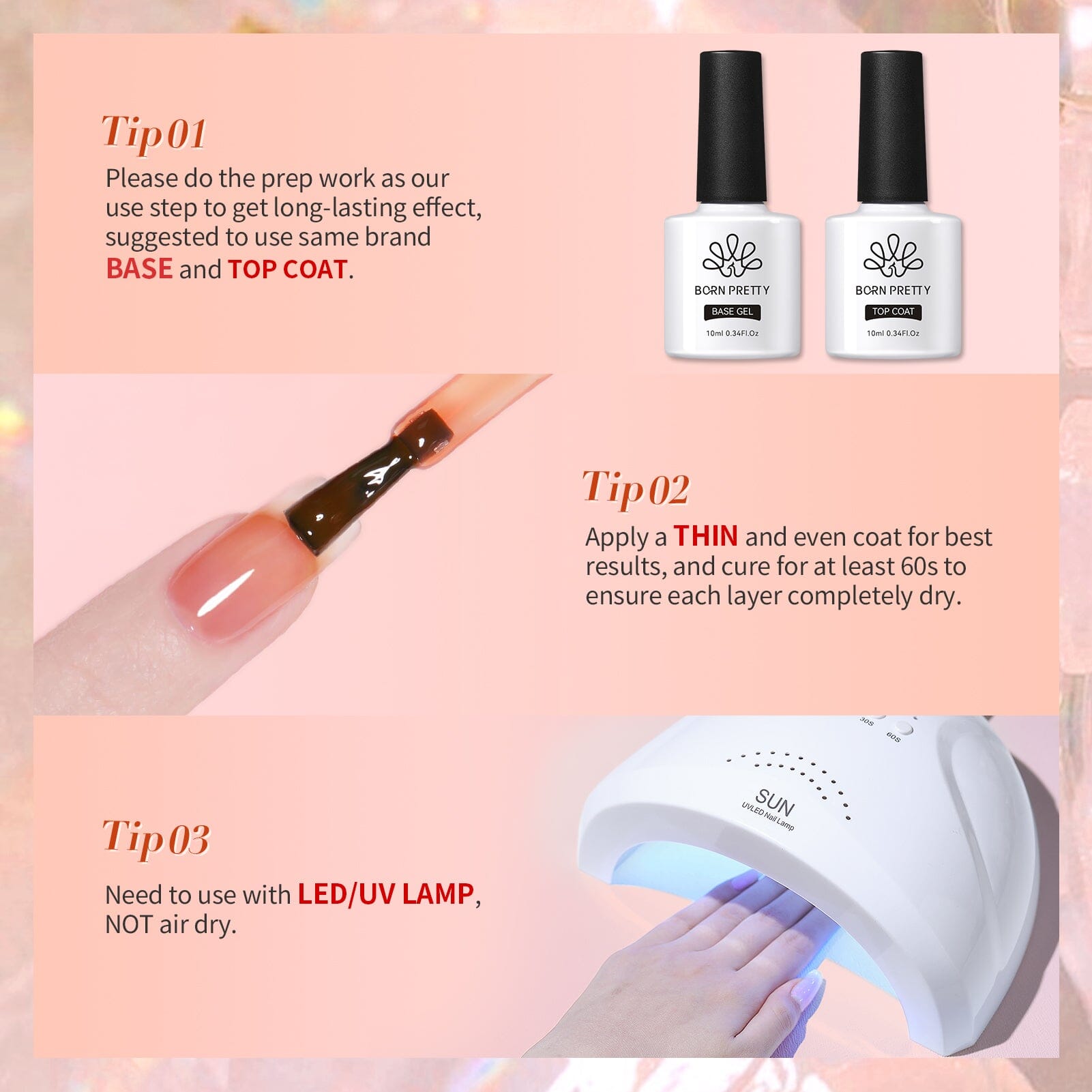 Orange Hema Free Ice Jelly Gel Polish #04 15ml - Long Lasting Nail Polish for Manicure & Pedicure - Perfect for Salon, Home Use & Nail Art Designs
