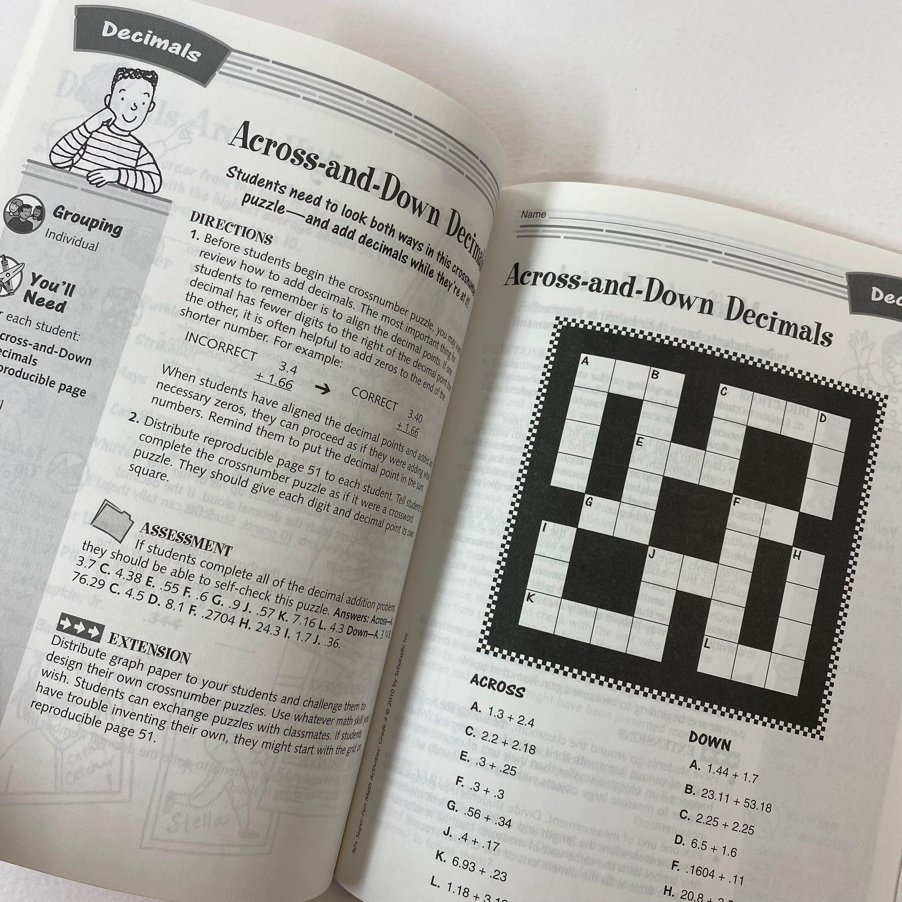 50+ Super Fun Math Activities for Grade 4 - Engaging Educational Games & Worksheets for Classroom & Homeschool Learning