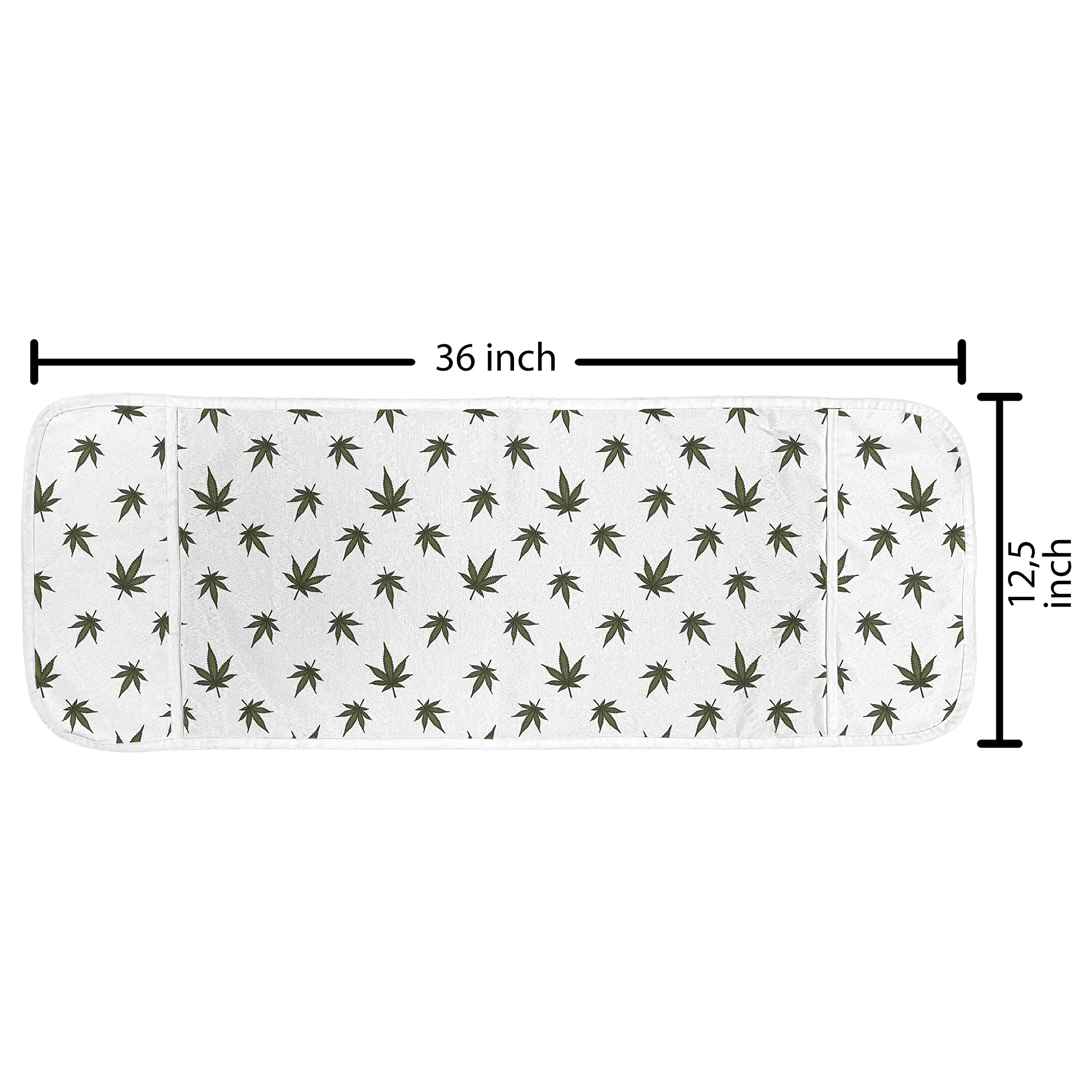 Ambesonne Microwave Cover - Waterproof Kitchen Organizer with Pockets, 36