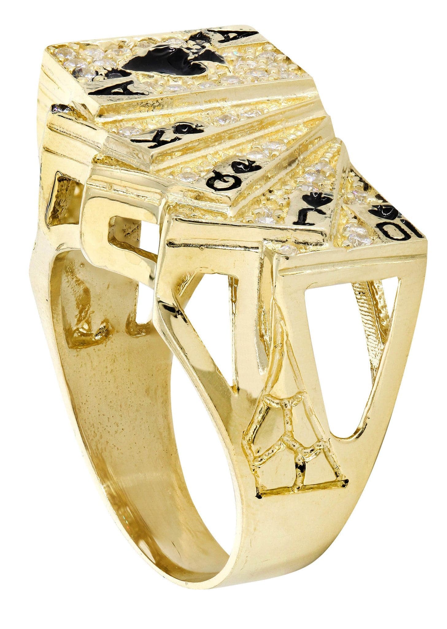 10K Gold Men's Ring - 9.9 Grams Solid Gold Band for Men - Perfect Wedding Band, Anniversary Gift & Everyday Jewelry for Him