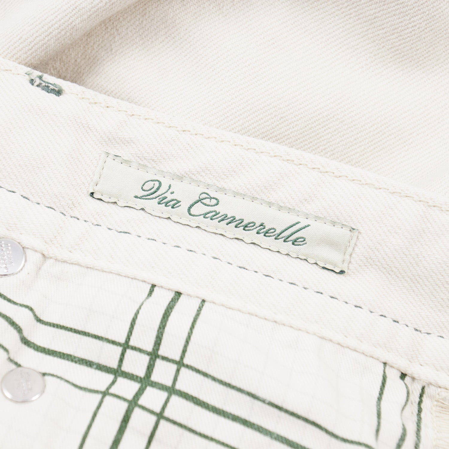 Luigi Borrelli Off-White Denim Jeans for Men - Premium Slim Fit Stretch Jeans | Casual Wear, Night Out, Office Style