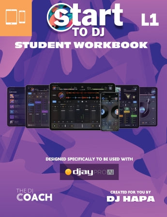 Hapaworld DJ Starter Workbook Level 1 - Learn DJ Skills for Beginners | Perfect for Home Practice & Music Classes