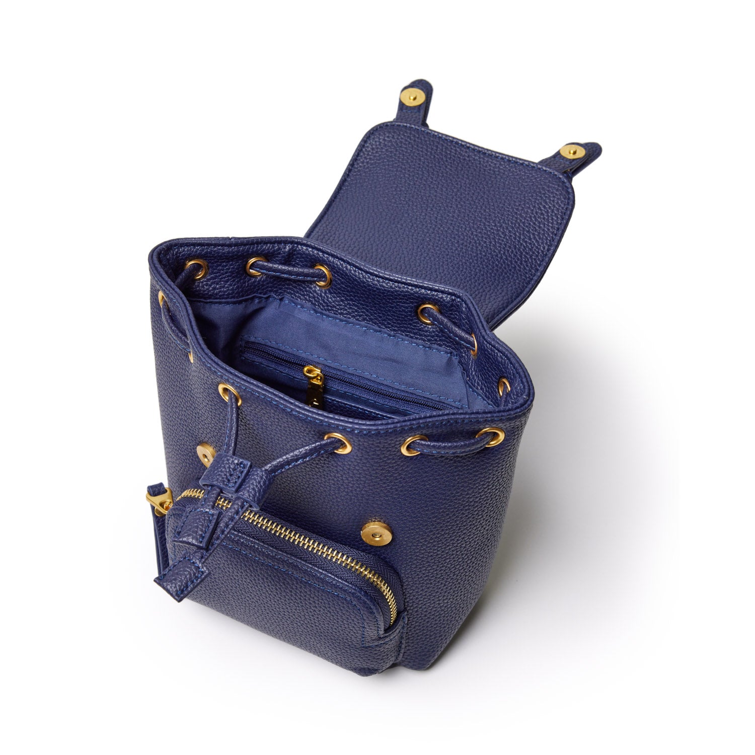 Mini Pebble Crossbody Backpack for Women - Stylish Navy Blue Small Shoulder Bag Purse, Perfect for Travel, Shopping & Daily Use