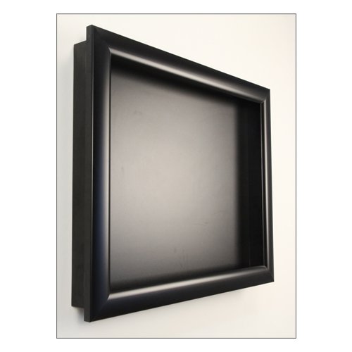 Stylish SUPER WIDE FACE Metal Framed Shadowbox Swing Frames - 2 Deep Display Case for Collectibles, Photos & Memorabilia - Perfect for Home Decor, Office Display & Gift Giving