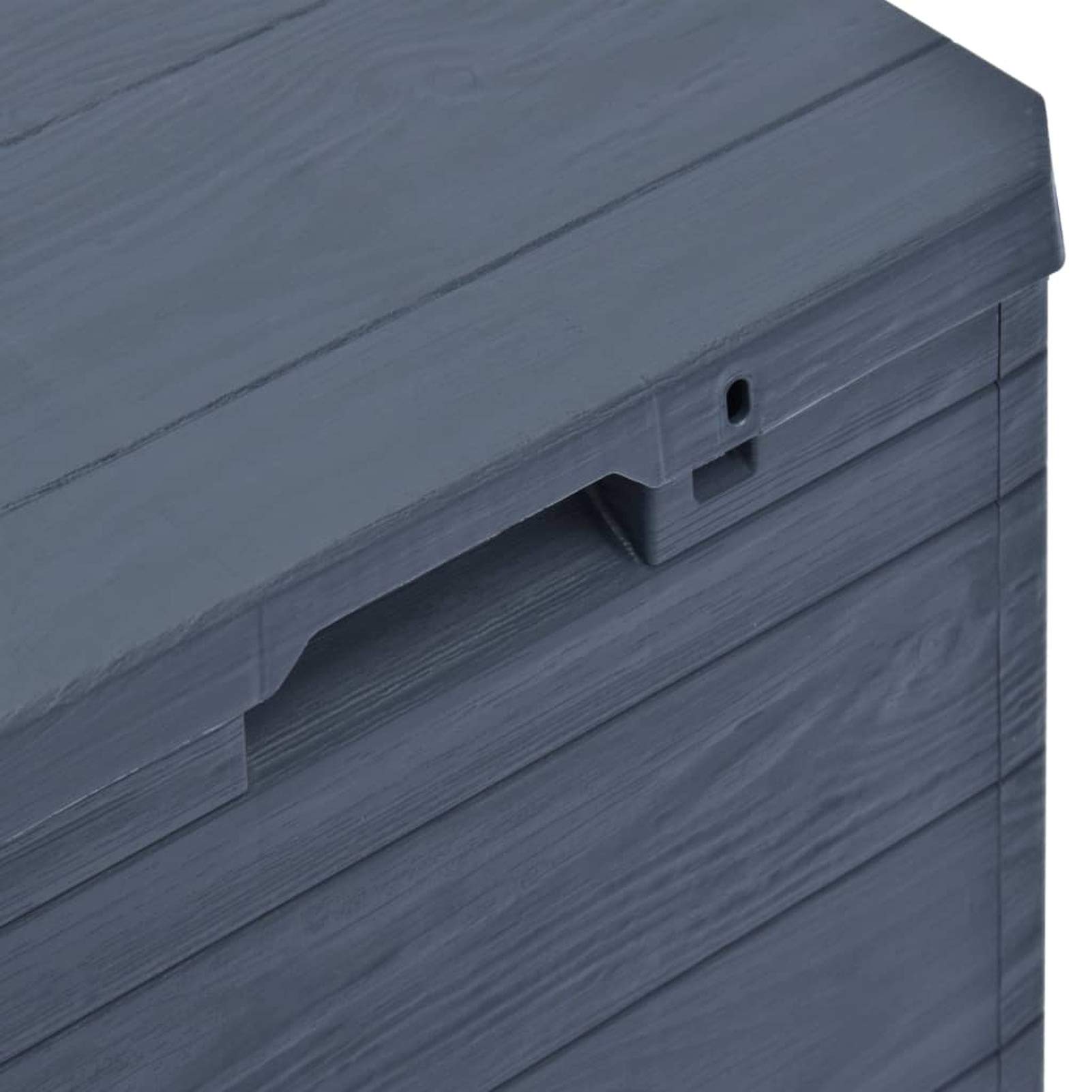 Shubiao 23.8 Gallon Waterproof Outdoor Storage Box - Deck Box for Pool Accessories, Patio Furniture Covers & Garden Tools - Anthracite Grey Weatherproof Container for Backyard, Poolside & Patio Organization