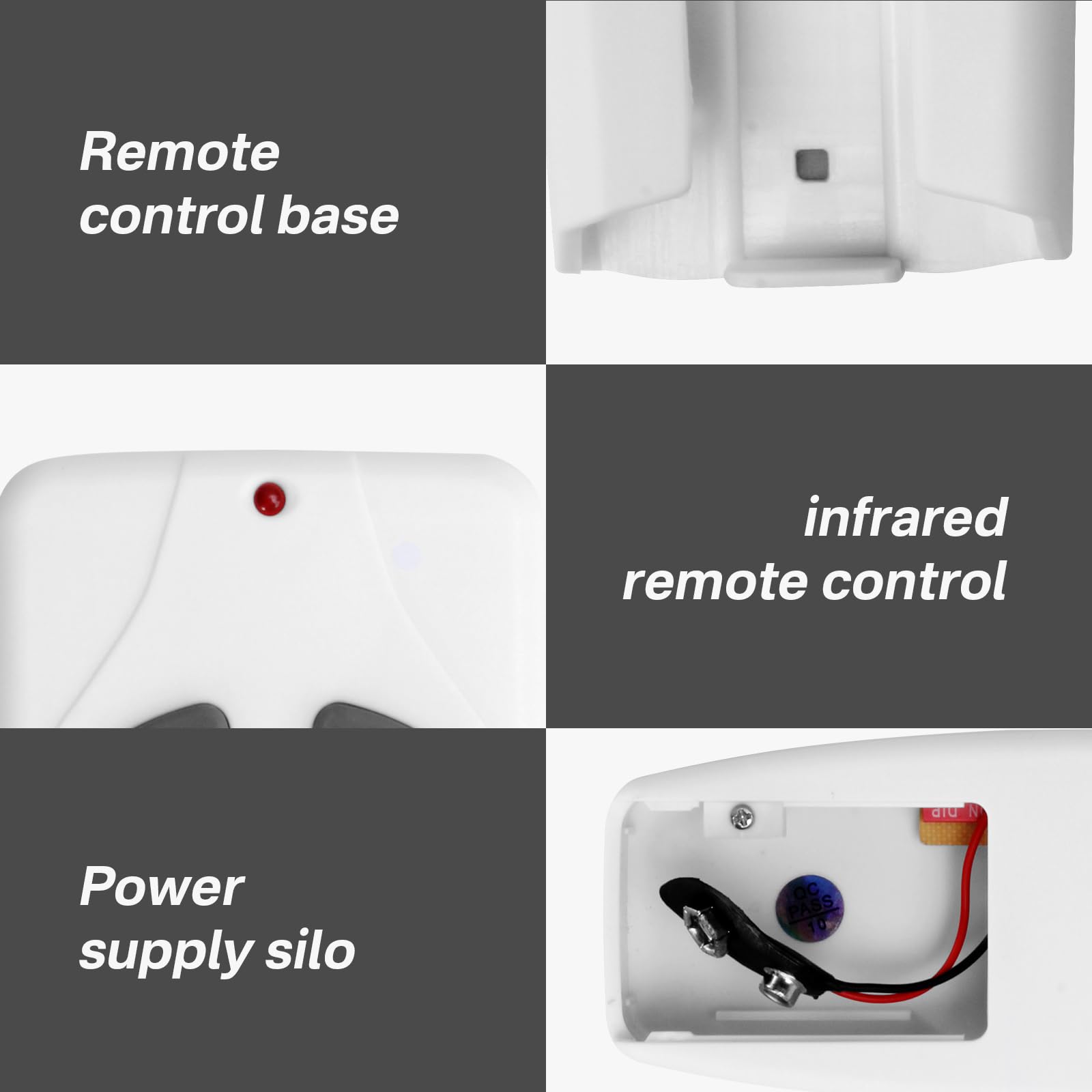 Hampton Bay Harbor Breeze Ceiling Fan Remote Control Replacement - Compatible with FAN-53T, L3HFAN11T, FAN-11T, L3HFAN35T1, Fan-HD KUJCE9103, FAN-35T, CHQ8BT7030T, CHQ7030T, UC7030T, 2AAZPFAN53T - Perfect for Living Room, Bedroom, and Office Use