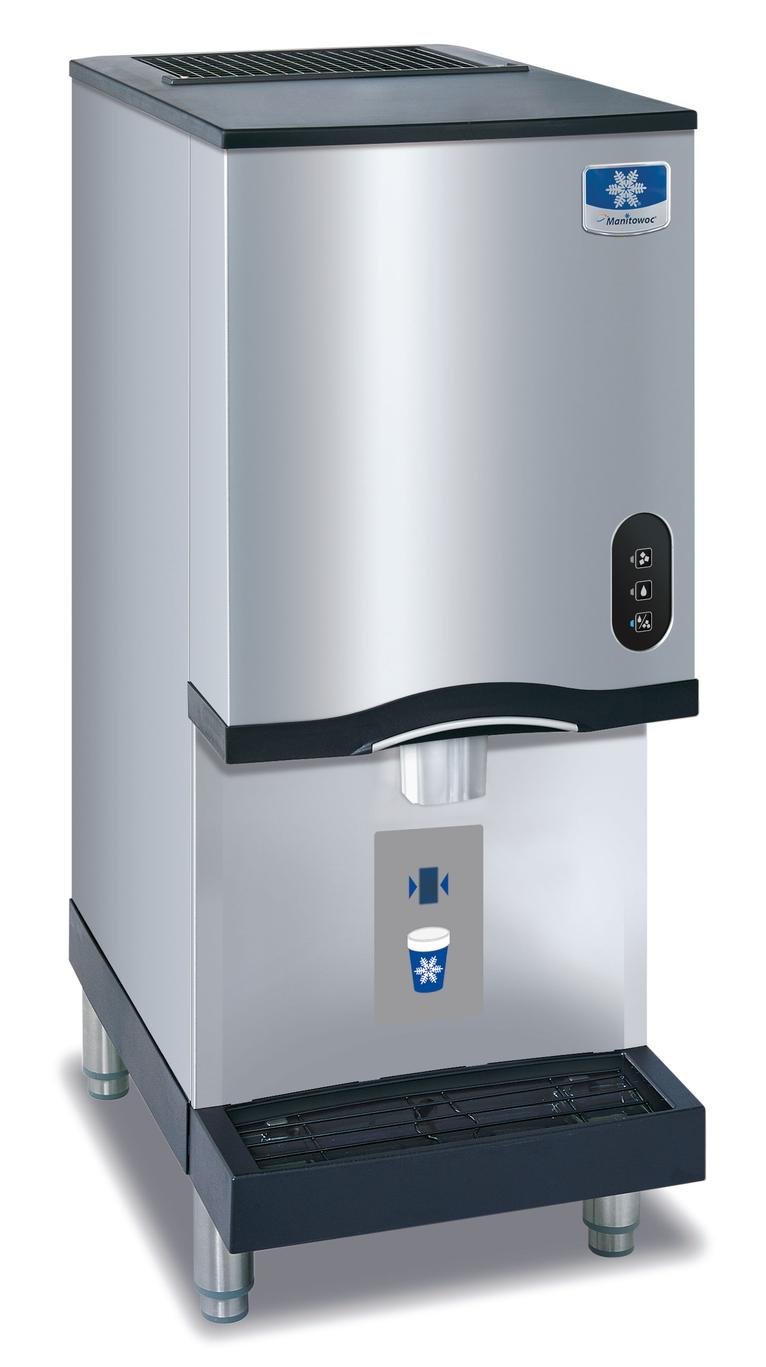 Manitowoc CNF-0202A Commercial Nugget Ice Maker and Water Dispenser - 315 lbs/24H Capacity for Restaurants, Bars, and Cafes