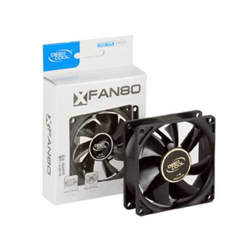 Deepcool XFAN 80 80mm Hydro Bearing CPU Cooler Fan - Quiet PC Cooling Solution for Desktop Computers | Perfect for Gaming Rigs & Office Workstations