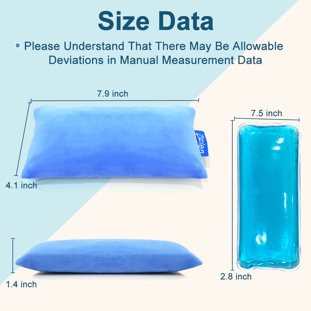 Ergonomic Gel Heated Wrist Rest for Mouse - Comfortable Wrist Support Cushion with Soft Padding for Laptop & Computer Use - Relieves Hand Pain & Fatigue (Blue) | Perfect for Office Work, Gaming & Long Computer Sessions