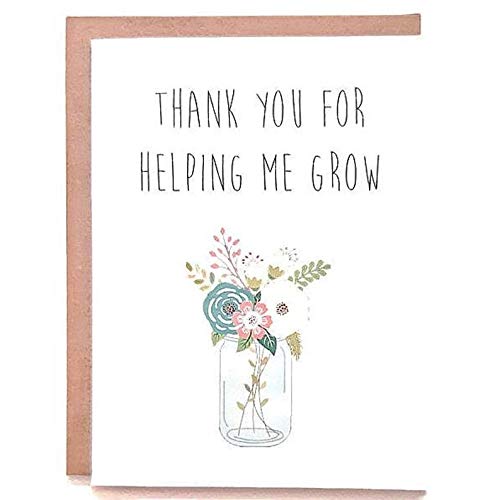 Teacher Appreciation Thank You Card - Heartfelt Note for Educators, Daycare Providers & Teaching Assistants - Perfect for End of Year, Retirement & Special Occasions