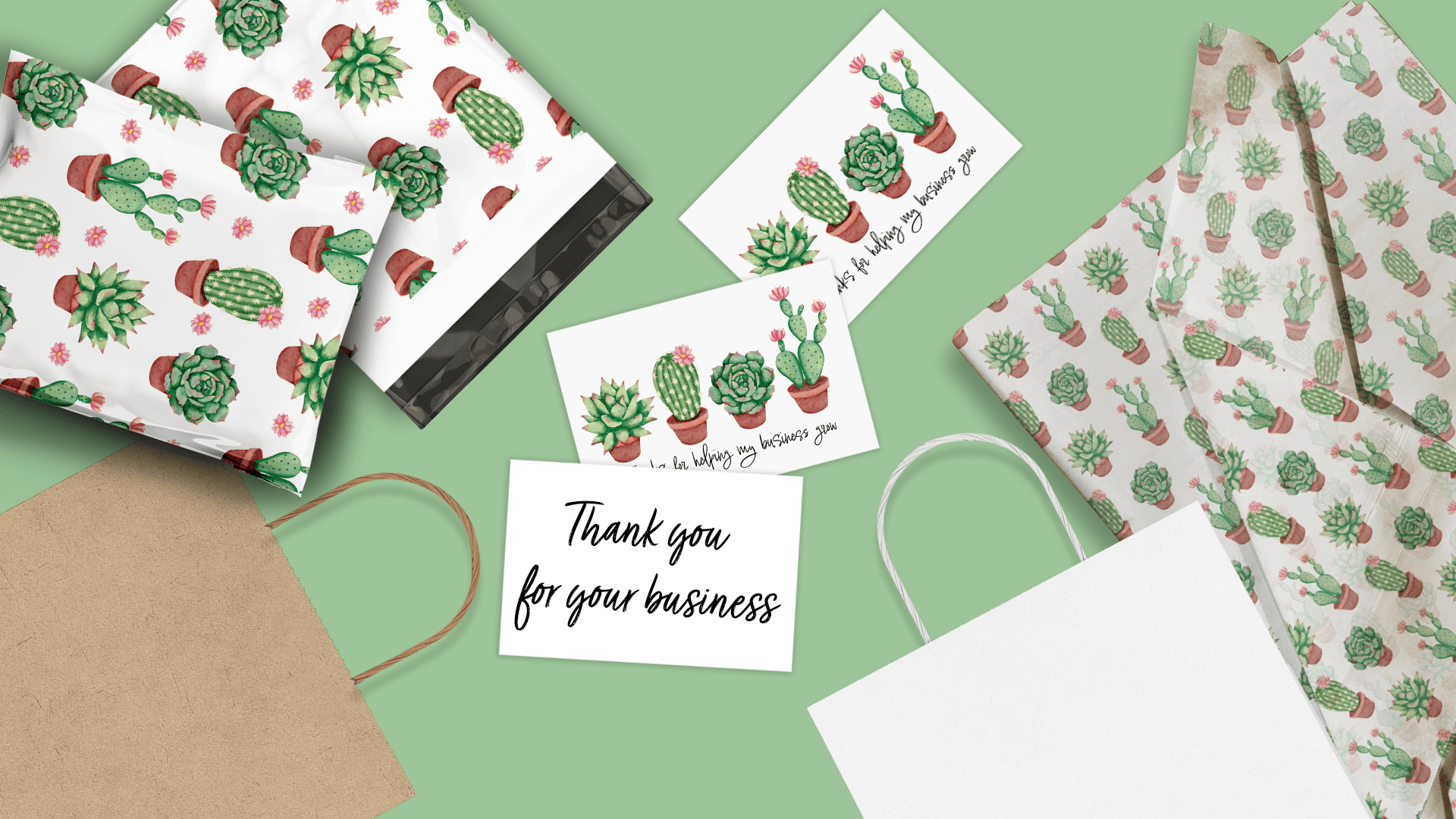 Succulent Insert Cards - Elegant Greeting Cards for Plant Lovers | Perfect for Birthdays, Thank You Notes & Home Decor