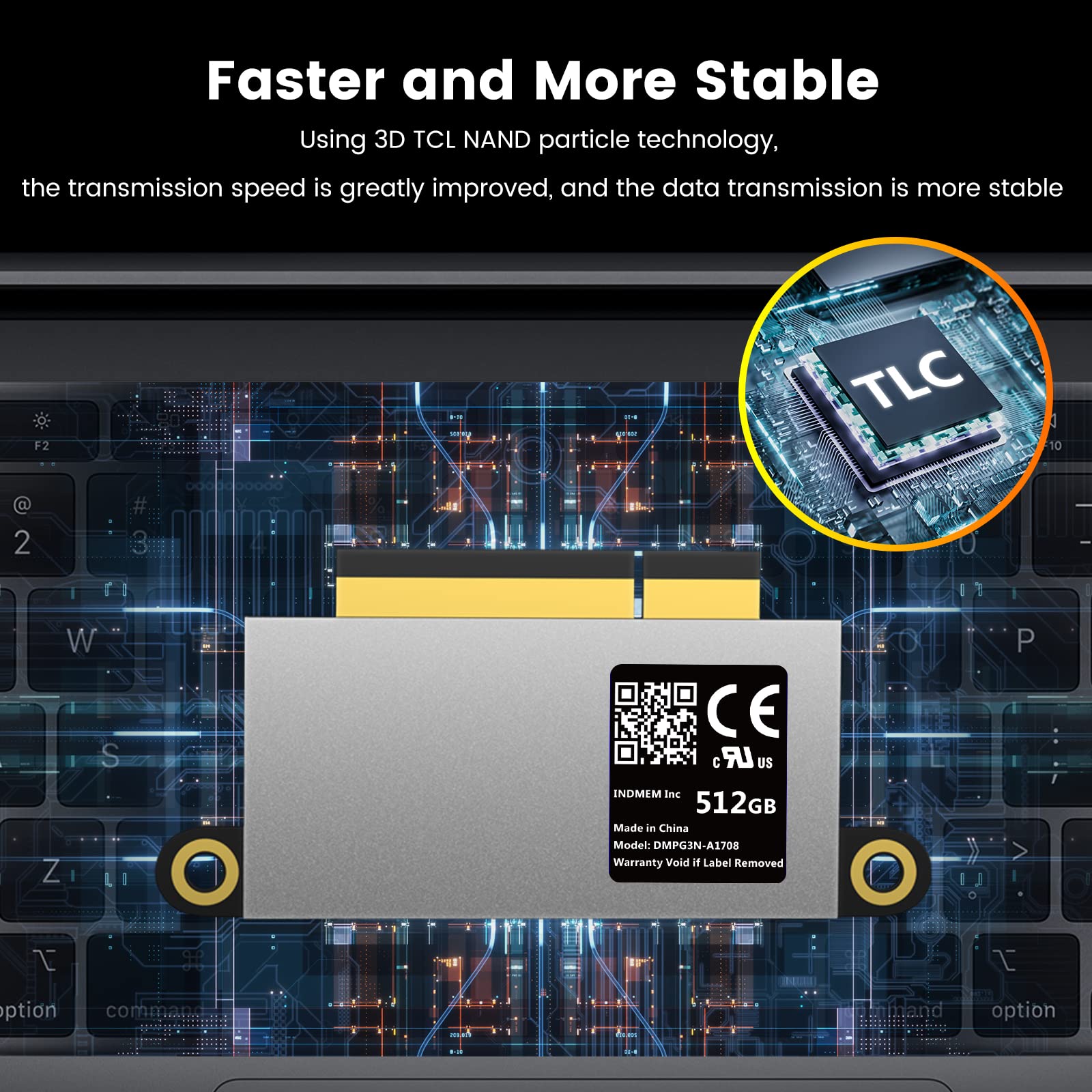 512GB NVMe PCIe SSD for MacBook Pro 13