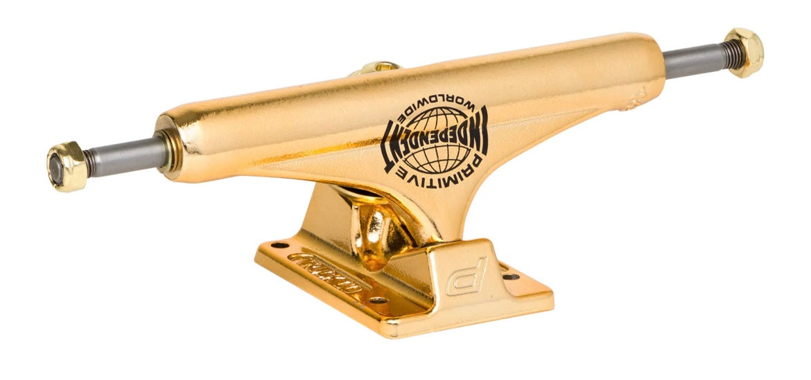 Independent Truck Primitive Mid Gold Skateboard Trucks - Durable & Smooth Ride for Street & Park Skating