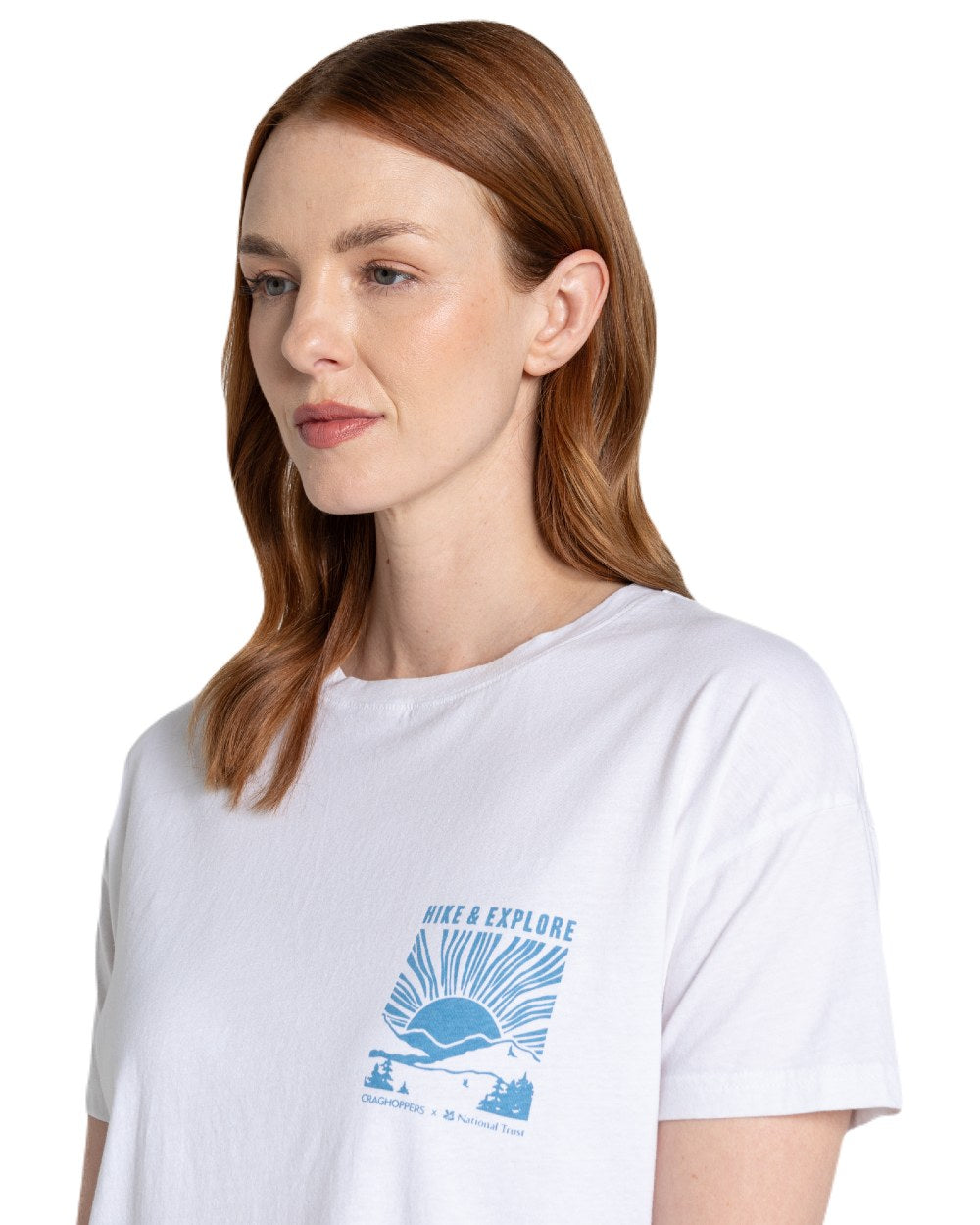 Craghoppers Women's National Trust Bistort Short Sleeve T-Shirt - Lightweight Quick-Dry Hiking & Travel Top for Outdoor Adventures