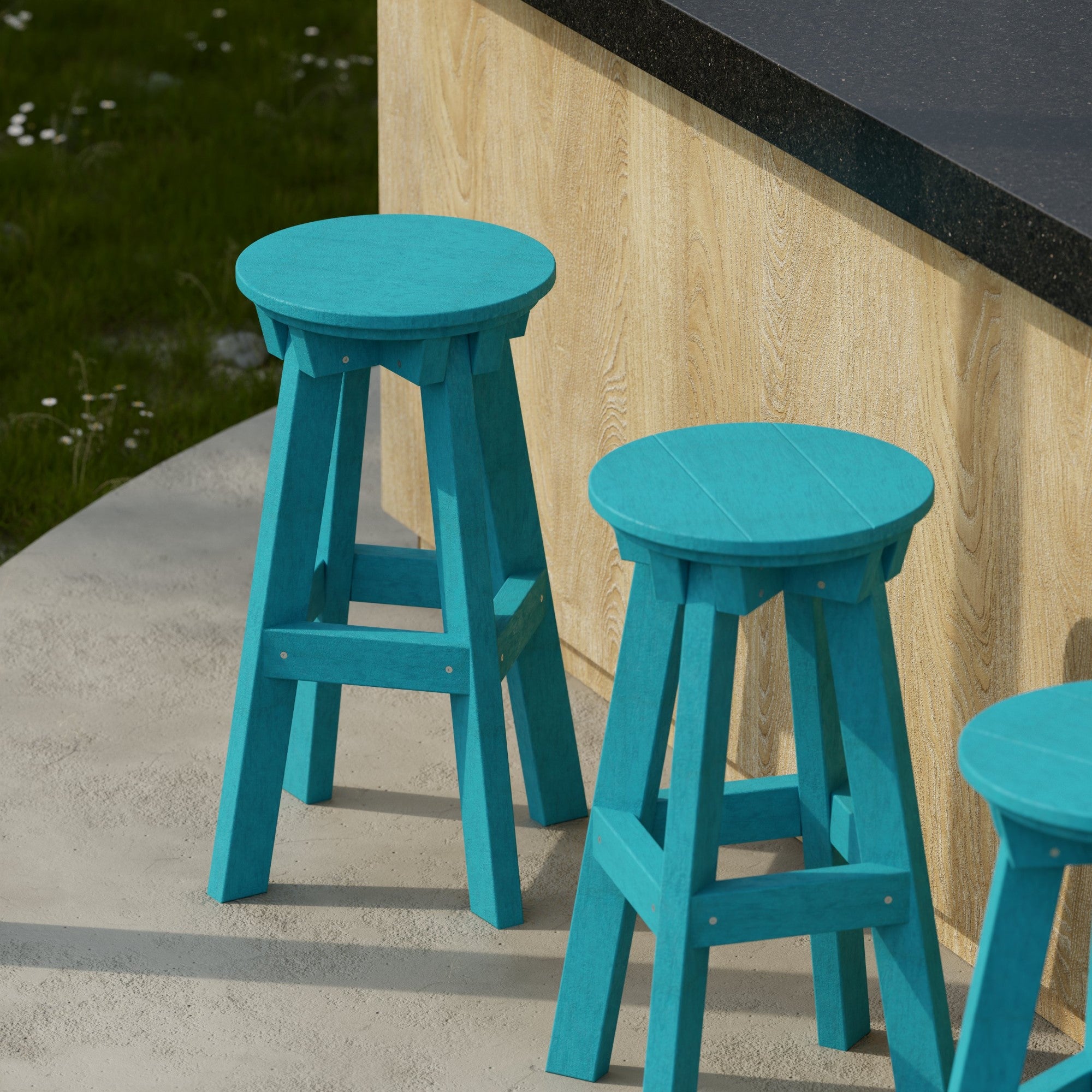 Vintage Heritage Bar Stool - Solid Wood Counter Height Stool with Backrest - Perfect for Kitchen Island, Home Bar & Breakfast Nook