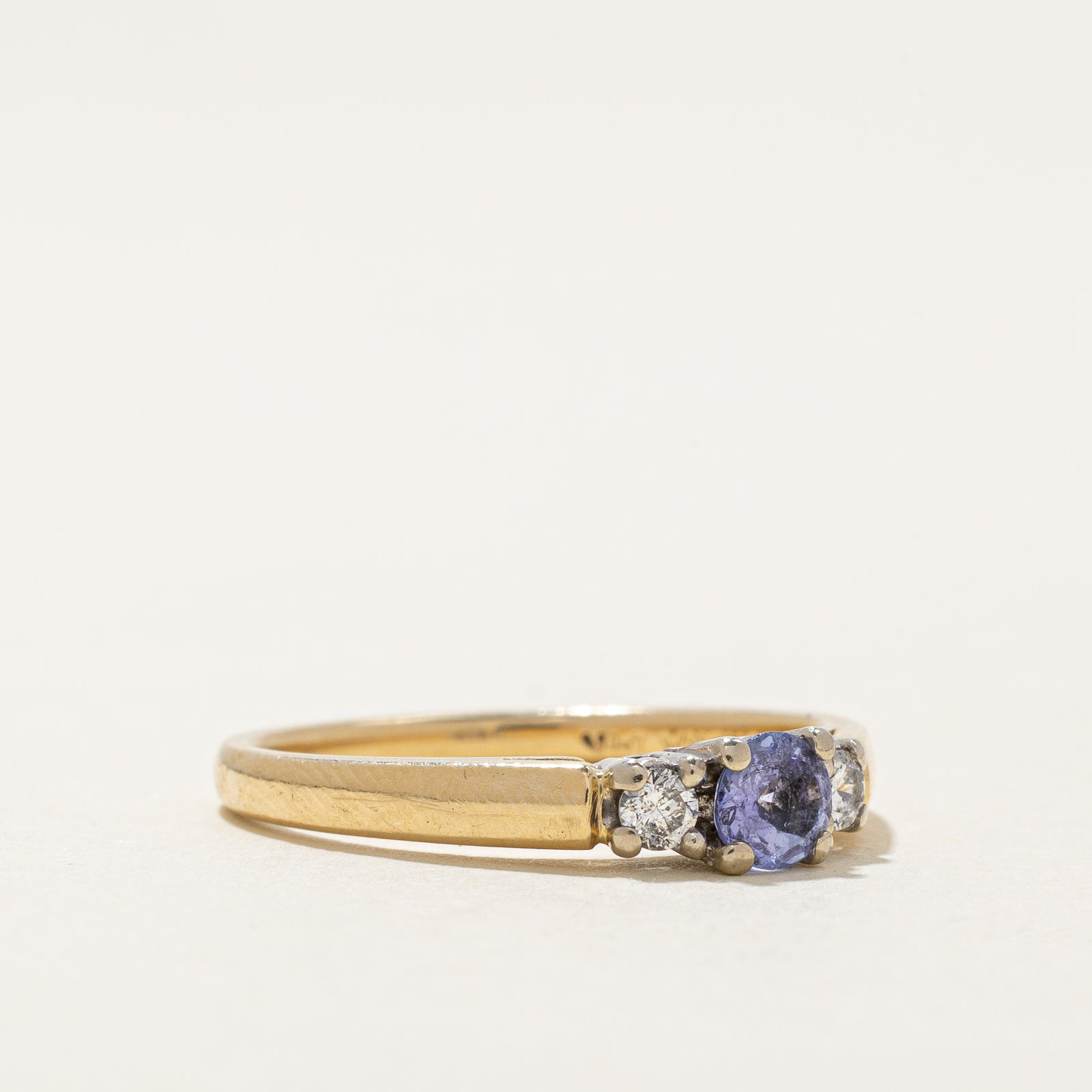Exquisite 0.24ct Tanzanite & 0.10ct Diamond Ring - Size 6.5 | Elegant Blue Gemstone Jewelry for Women | Perfect for Engagement, Anniversary & Special Occasions