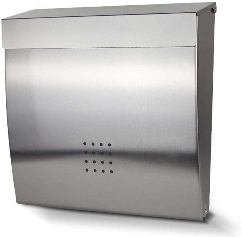 Stainless Steel Mailbox with Lock - Secure Wall-Mounted Letter Box for Indoor & Outdoor Use - Perfect for Homes, Villas, Apartments and Offices