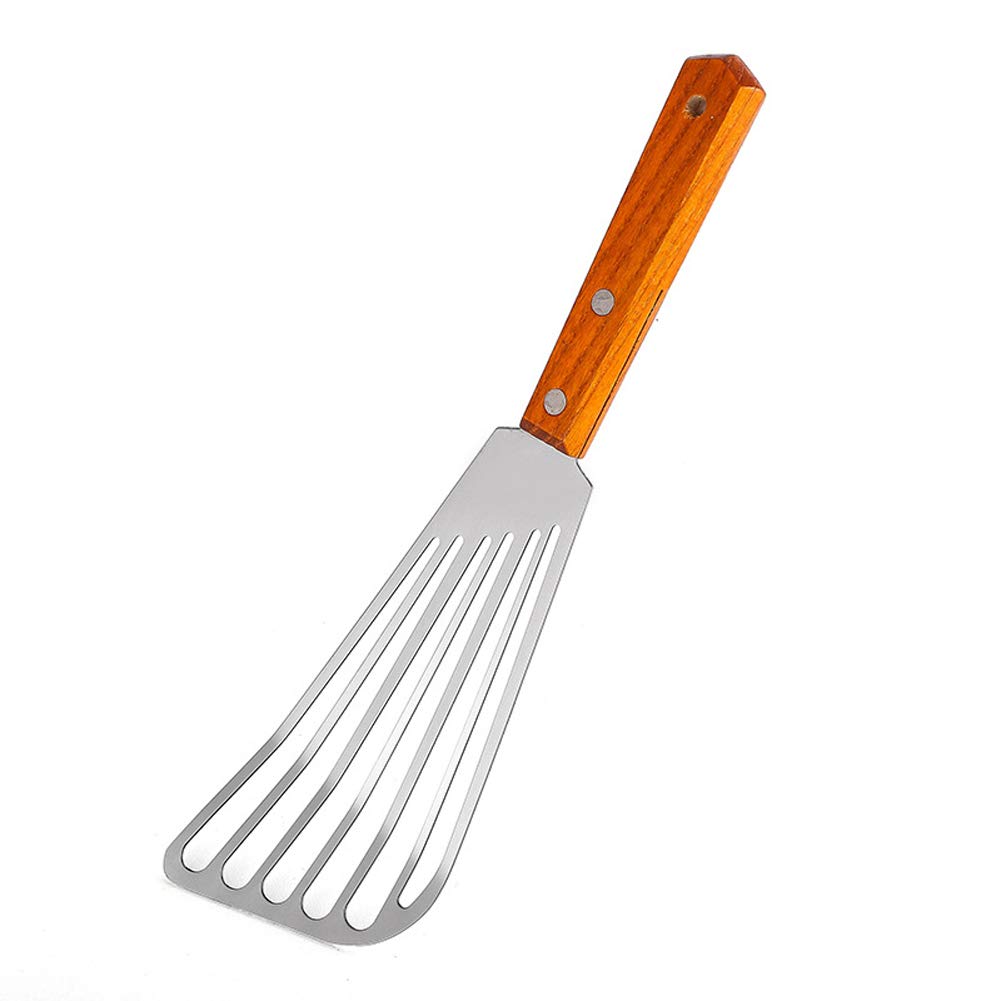 Stainless Steel Fish Spatula - 1 Piece Non-Stick Frying Shovel for Cooking, Flipping & Serving - Perfect for Grilling, Pan Frying Fish & Kitchen Use