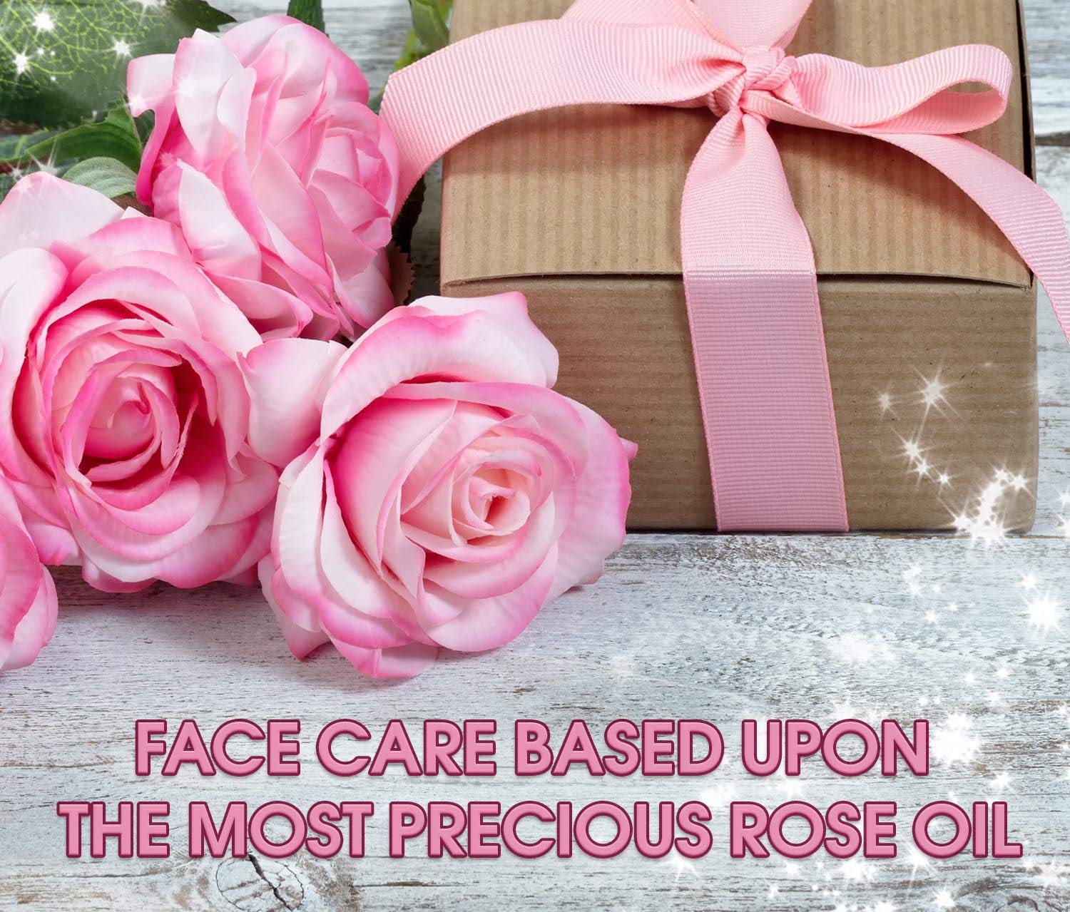 ClaRose Detoxifying Gift Set for Women - 250ml Natural Rose Face Serum & 3 Face Masks | Perfect for Spa Day, Self-Care Routine & Birthday Gifts