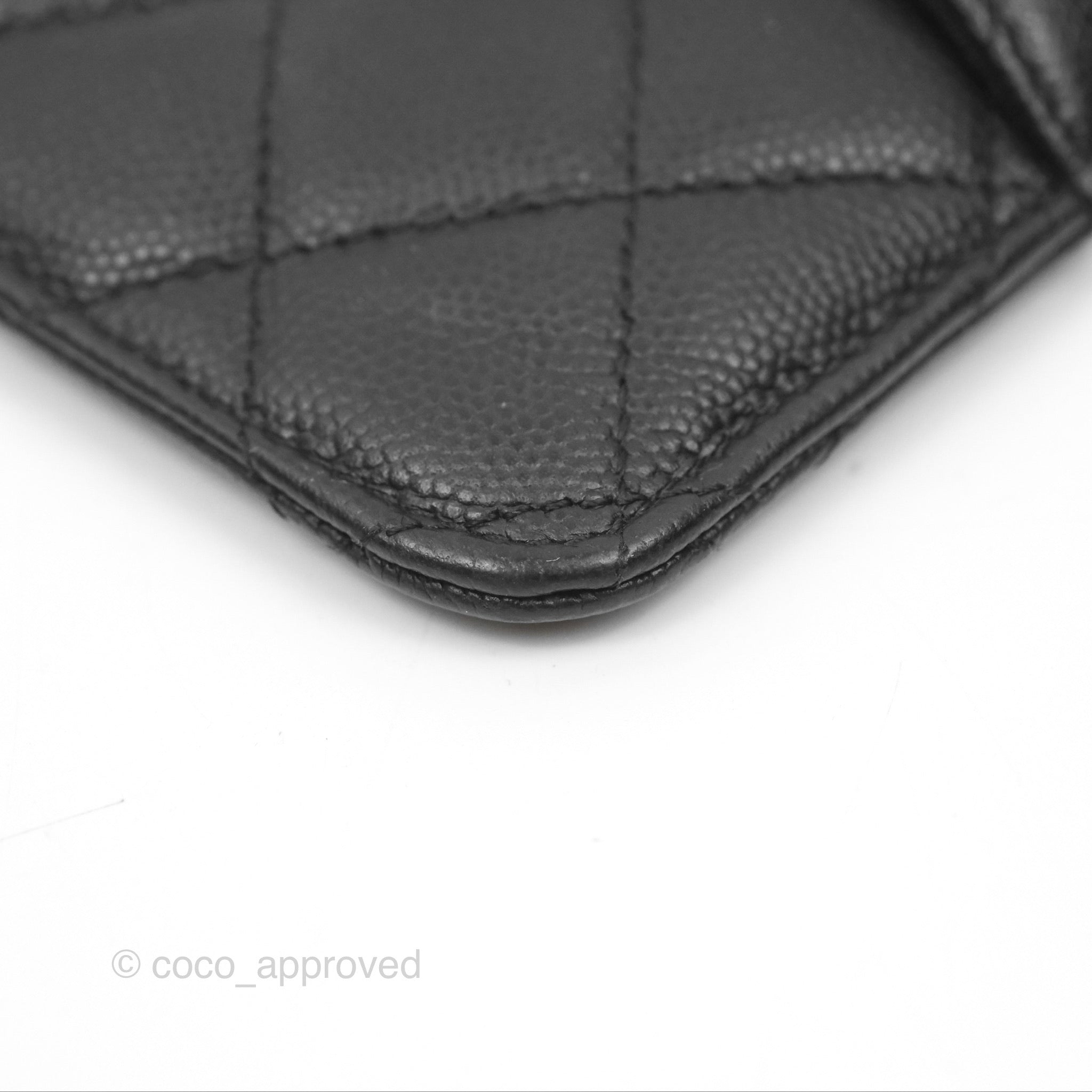 Chanel Classic Long Wallet Pouch Black Caviar Leather - Luxury Designer Wristlet Clutch for Women | Perfect for Evening Events, Parties & Daily Use