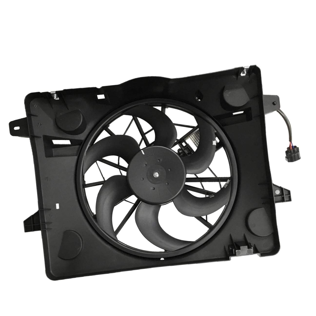 PartsFlow Engine Radiator Cooling Fan Assembly Compatible with 2003-2005 Ford Crown Victoria/Lincoln Town Car/Mercury Grand Marquis & 2003-2004 Mercury Marauder (620-120) - Perfect for Engine Cooling System Repair & Replacement