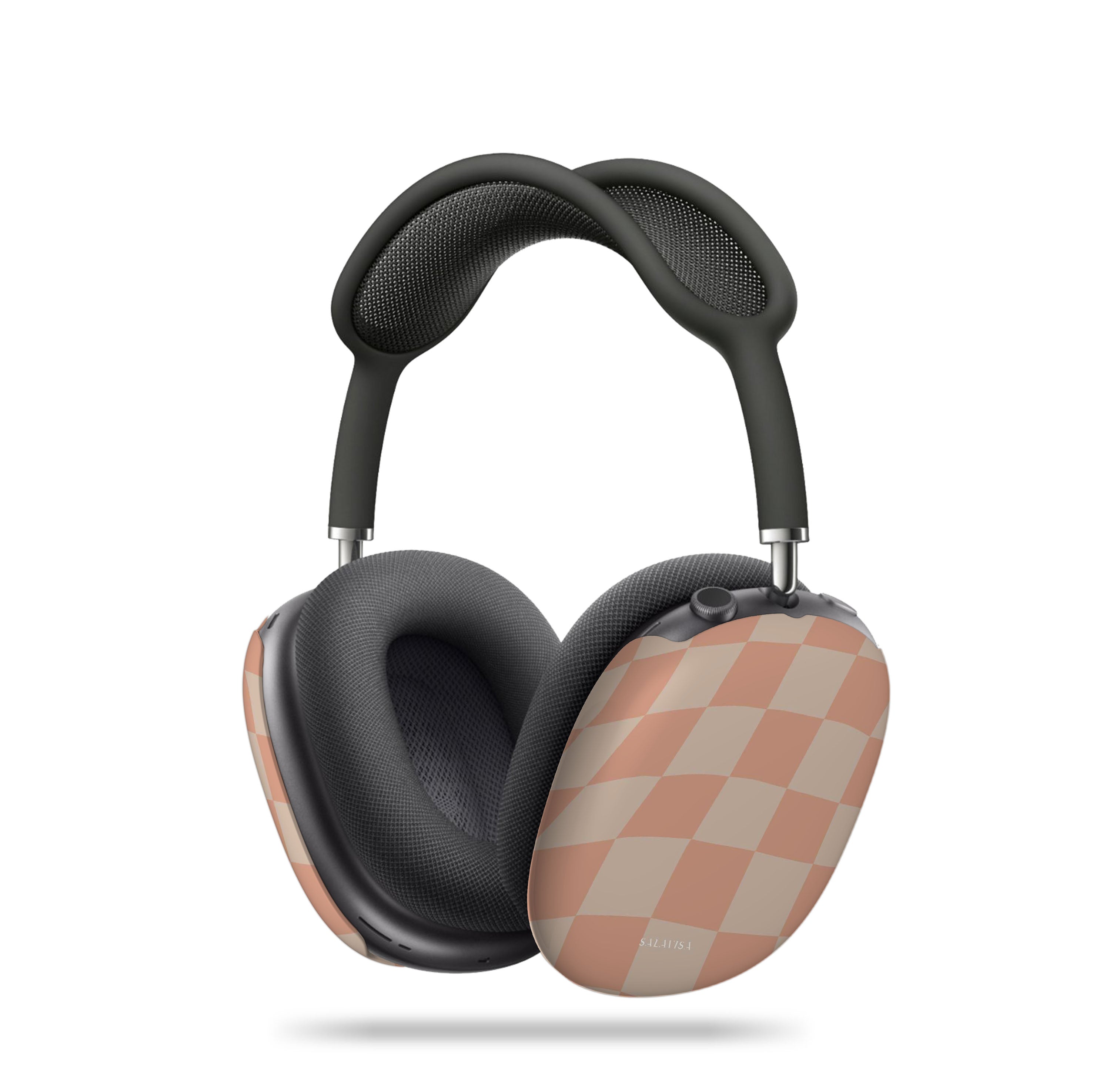 Stylish Neutral Wave Checkered AirPods Max Protective Case - Trendy Headphone Cover for Travel & Daily Use | Compatible with Apple AirPods Max