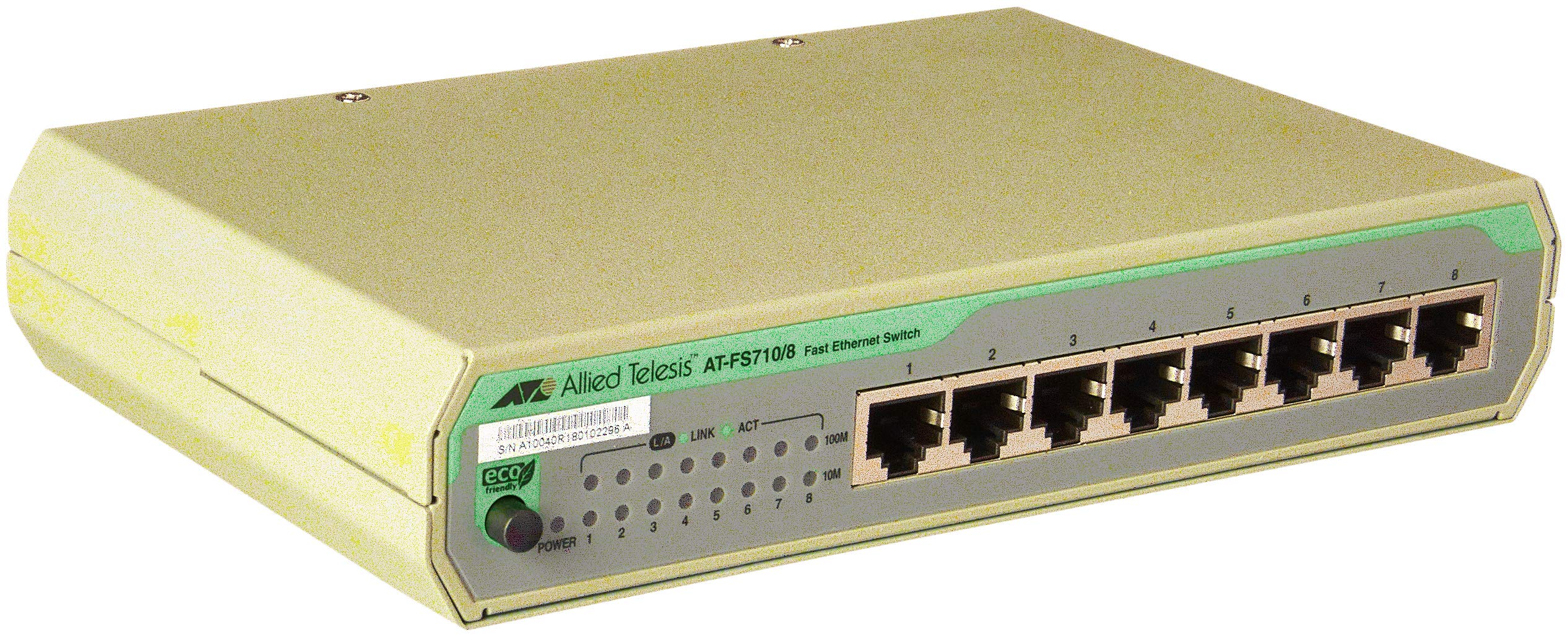 At-FS710/8-10 Ethernet Switch - 8 Port Fast Ethernet Network Switch with Twisted Pair Support - Layer 2 Managed Switch for Home Office & Small Business Networking