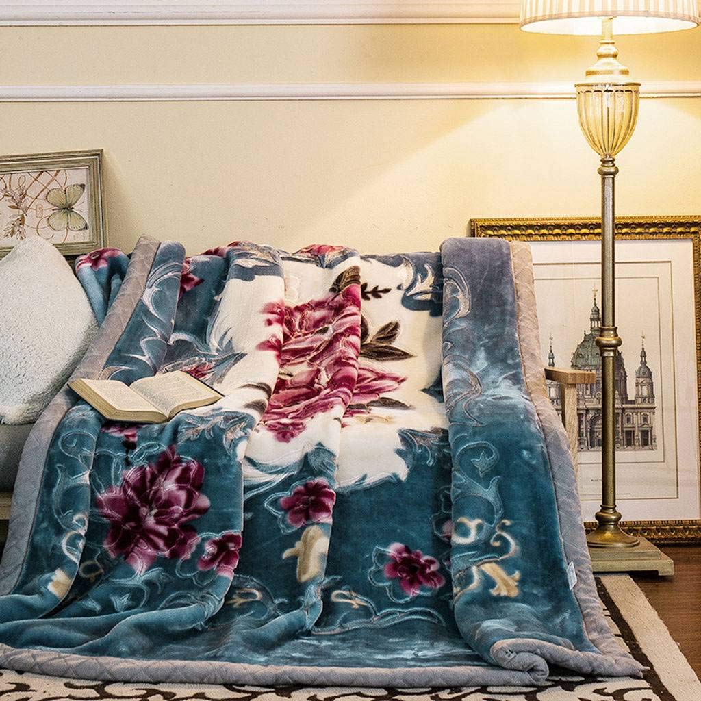 Velour Bed Throw Blankets - Ultra Soft Fluffy Warm Fleece Blanket for Bed & Sofa - Velvety Plush 200x230cm (79x91in) - Perfect for Cozy Nights, Winter Warmth & Home Decor