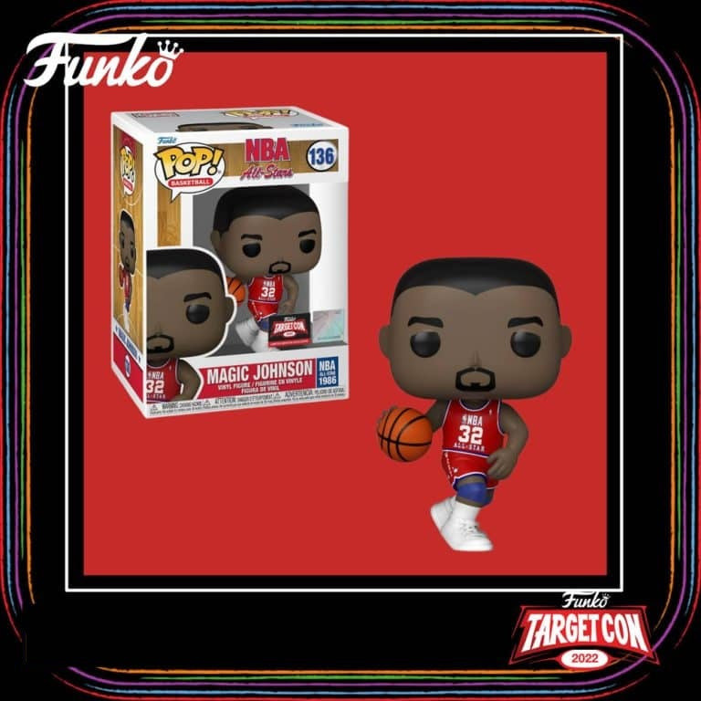 Funko Pop! NBA All-Star 1986 Magic Johnson Vinyl Figure - Collectible Basketball Memorabilia for Fans & Gift Ideas