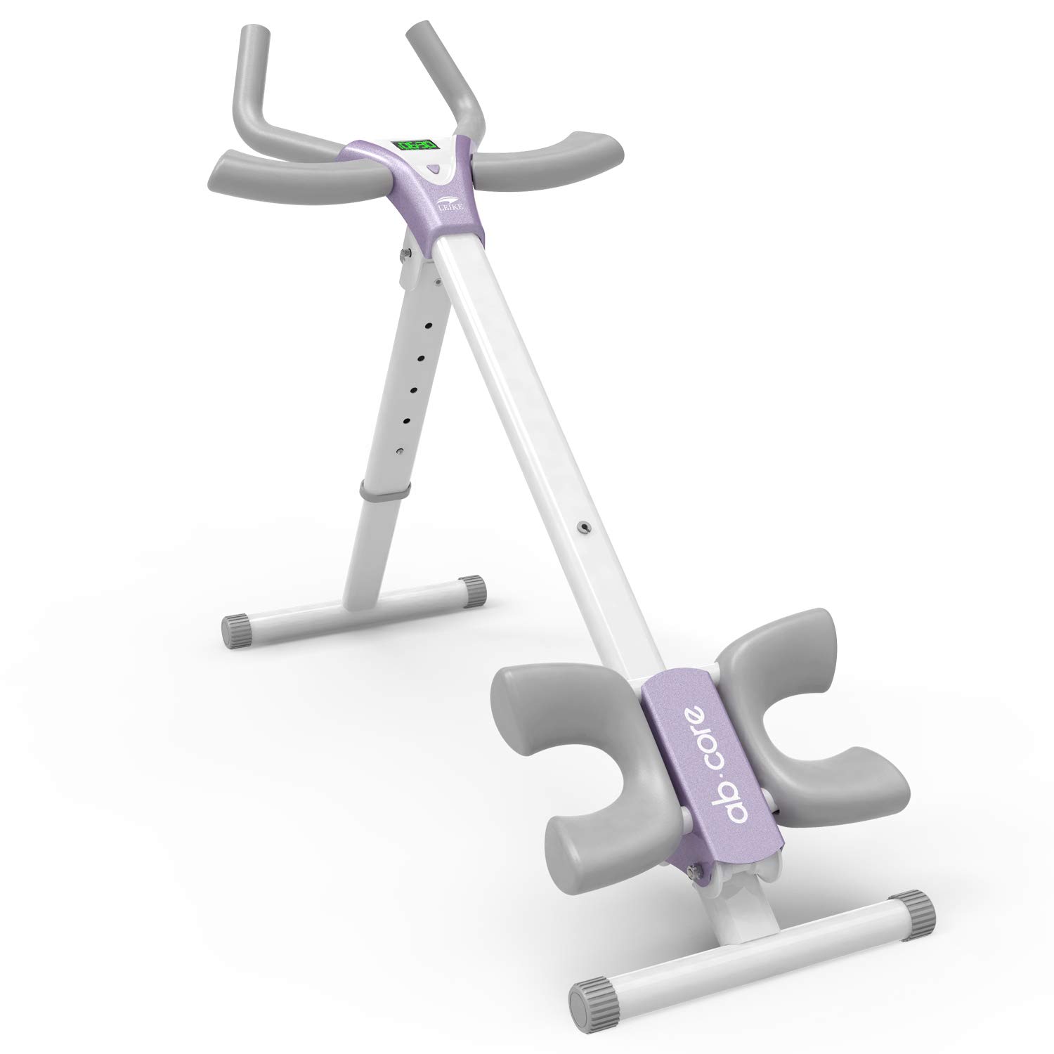 Leikefitness Adjustable Ab Trainer Machine - Core Toner for Waist, Thighs & Buttocks - LCD Monitor & Full Body Workout - Home Gym Equipment for Men & Women - Perfect for Small Spaces & Apartment Fitness