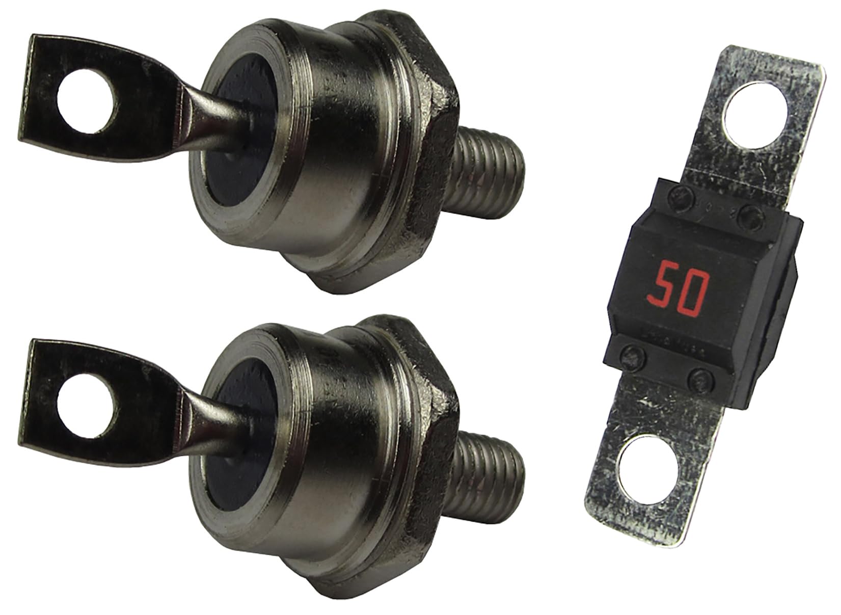 EZGO Powerwise 36V Golf Cart Charger Fuse & Resistor Rectifier Diode Combo Kit - Replacement Parts for EZGO Electric Golf Carts - Perfect for Home, Course & Maintenance Use