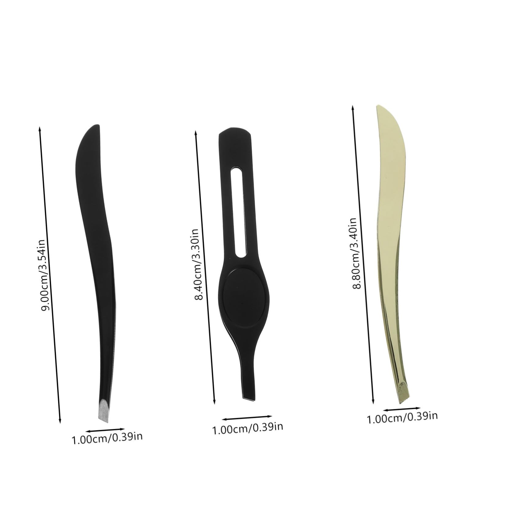 Ipetboom Ingrown Hair Tweezers 3-Piece Set - Precision Eyebrow Tweezers & Blackhead Remover Tool for Women - Perfect for Eyebrow Shaping, Ingrown Hair Removal & At-Home Grooming