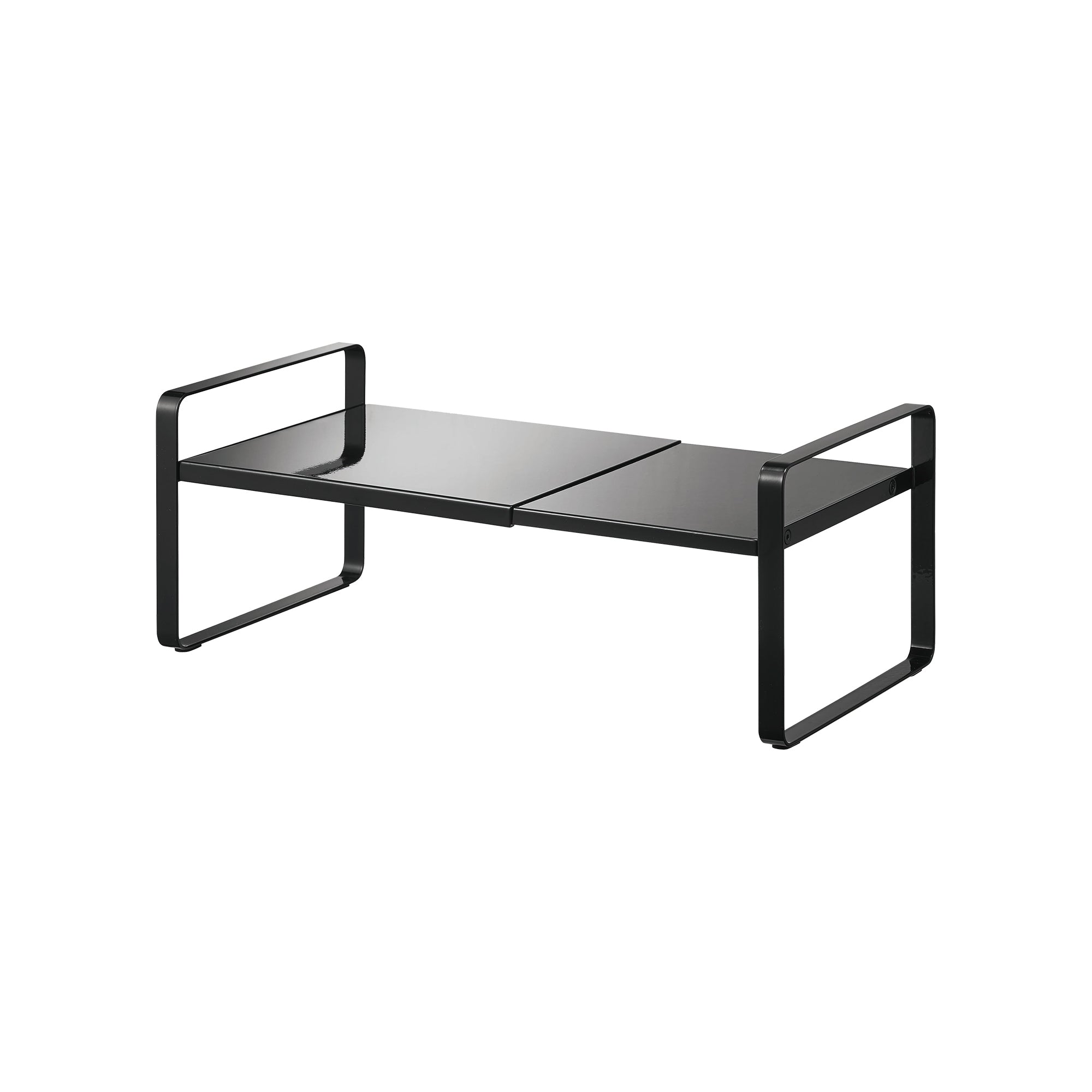 Expandable Kitchen Riser Shelf - Adjustable Steel Countertop Organizer for Spices, Utensils & Small Appliances - Perfect for Small Spaces, Pantry & Cabinet Organization