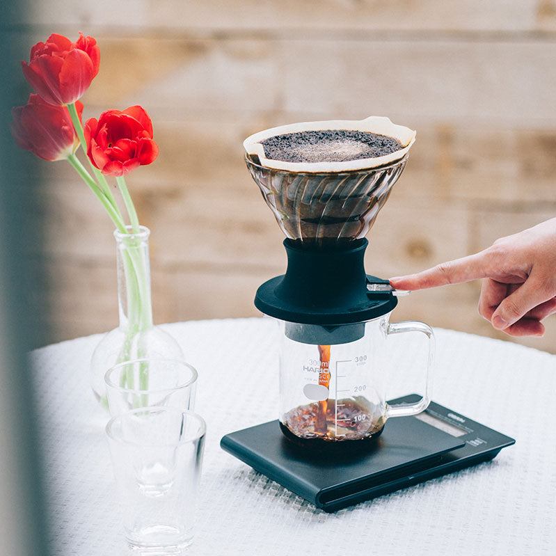 Hario Switch Immersion Coffee Maker - Glass Pour Over Dripper Set for Specialty Coffee Brewing | Perfect for Home Baristas & Coffee Enthusiasts | Use for V60, Cold Brew & Japanese Iced Coffee
