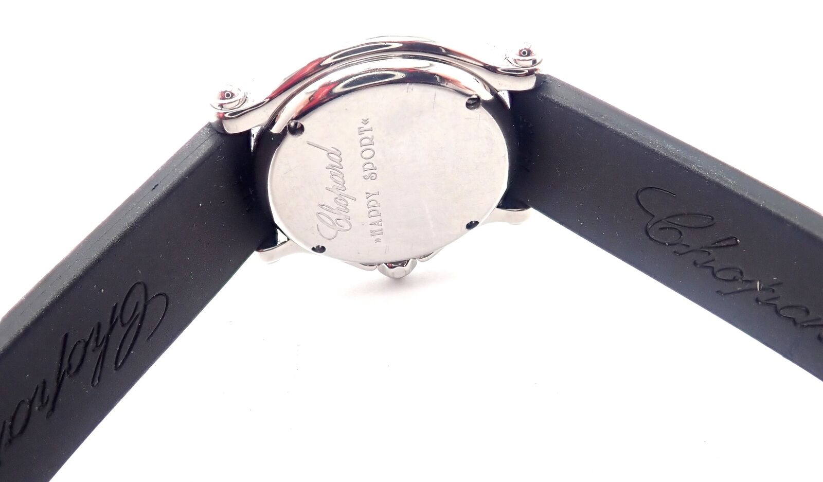 Authentic Chopard Happy Sport Happy Beach 26mm Stainless Steel Diamond Watch for Women - Luxury Timepiece for Beach Vacations & Special Occasions