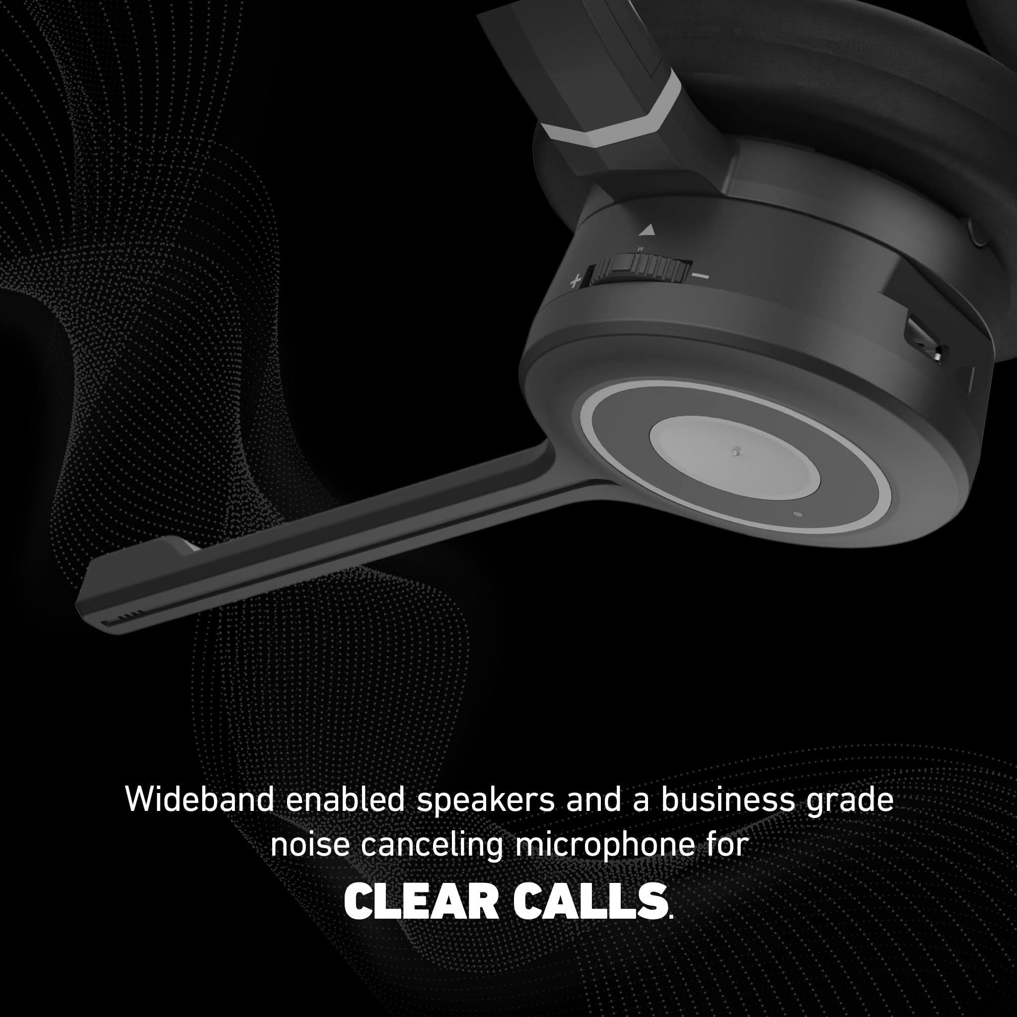 Discover Adapt 30 Wireless DECT Headset with Noise-Canceling Mic | Comfortable Computer & Office Phone Headset | Interchangeable Headband Design | Perfect for Call Centers, Remote Work & Business Communications