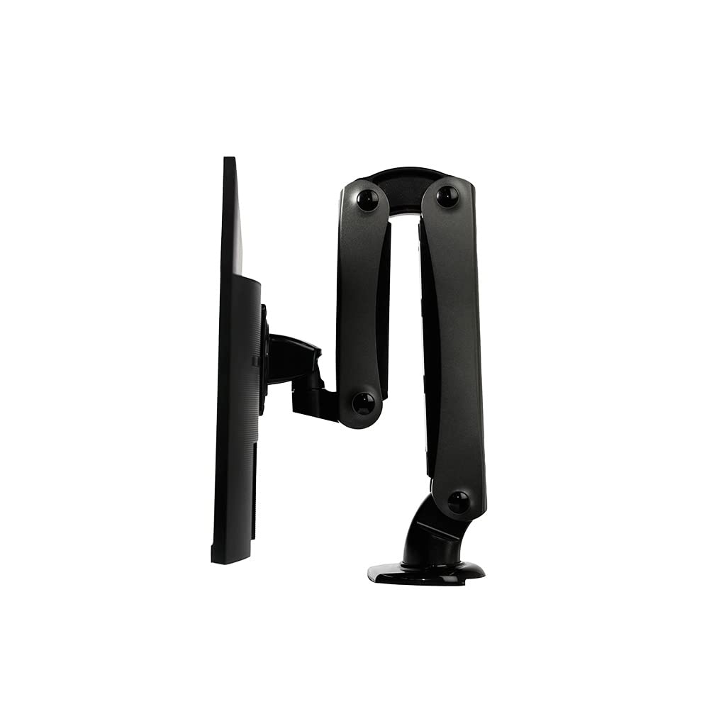 ACELUXE B1 Aluminum Single Monitor Arm Stand with Clamp Base - Holds 34 Inch Screen up to 19.8lbs, 360° Rotation, Height & Angle Adjustable, Ergonomic Design for Home & Office - Gray - Perfect for Workstations, Gaming Setups & Multi-Monitor Configurations