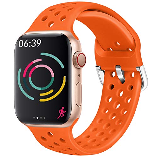 Hisri Compatible Apple Watch Bands 38mm 40mm 41mm 42mm 44mm 45mm 49mm - Soft Silicone Sport Wristband for iWatch Ultra/SE/Series 8/7/6/5/4/3/2/1 - Breathable Waterproof Replacement Strap for Men & Women - Perfect for Gym, Running, Swimming & Daily Wear