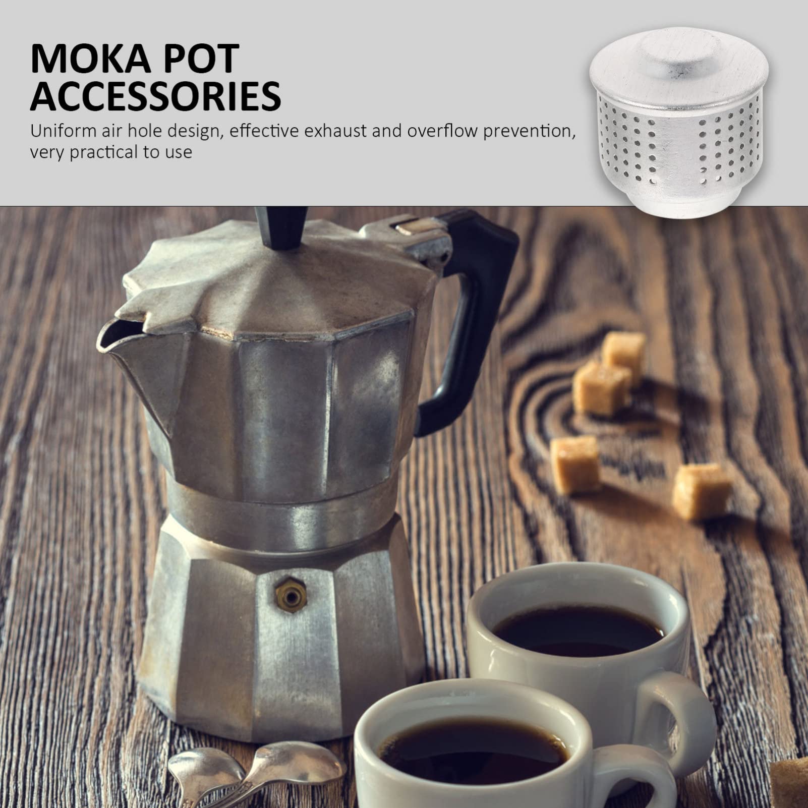 Hemoton Anti-Splash Coffee Valve Kit - Aluminum Splash Proof for Coffee Makers & Presses