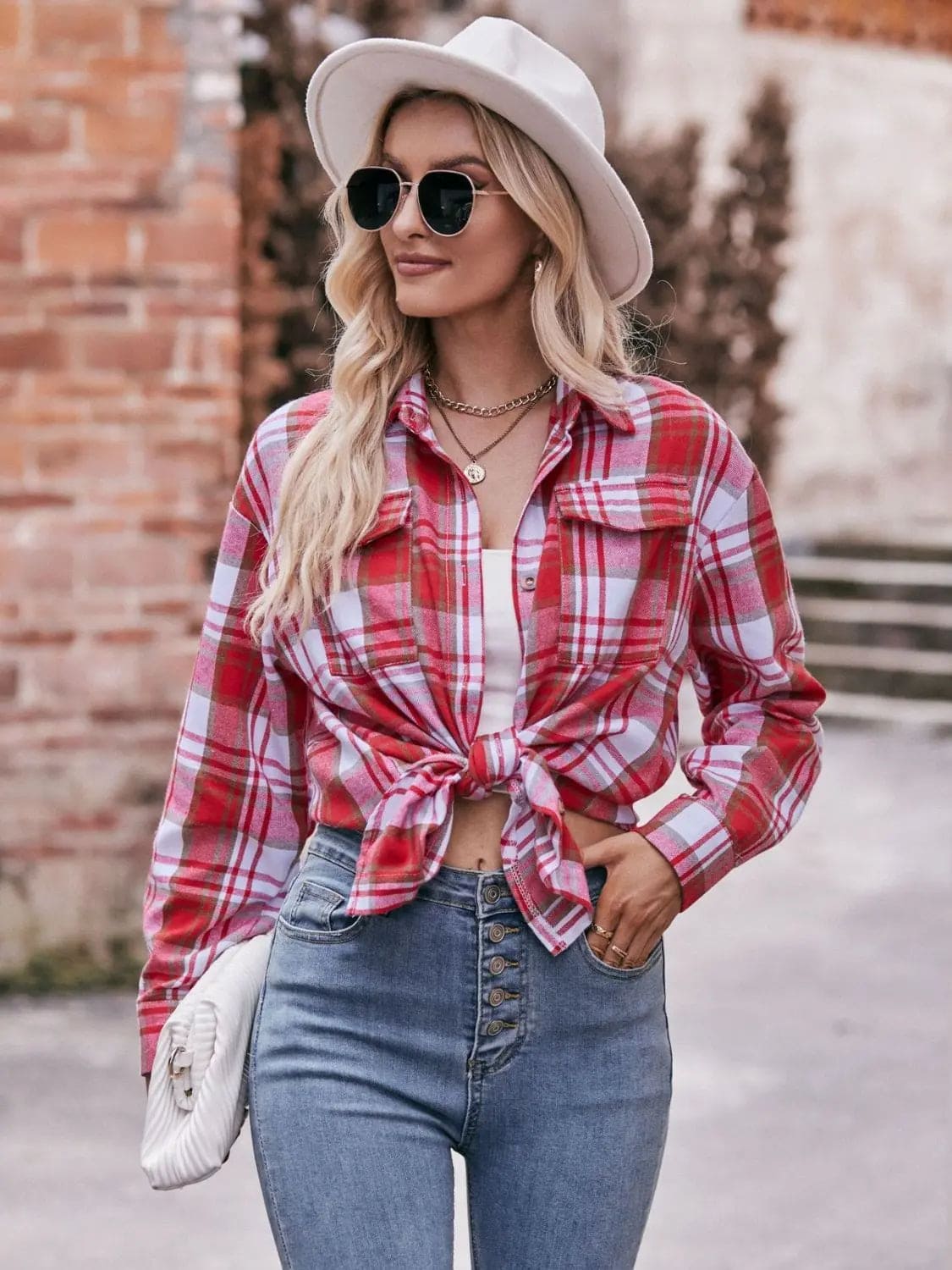 Stylish Plaid Dropped Shoulder Longline Shirt for Men & Women | Casual Oversized Flannel Shirt | Perfect for Fall Layering, Streetwear Outfits and Cozy Loungewear