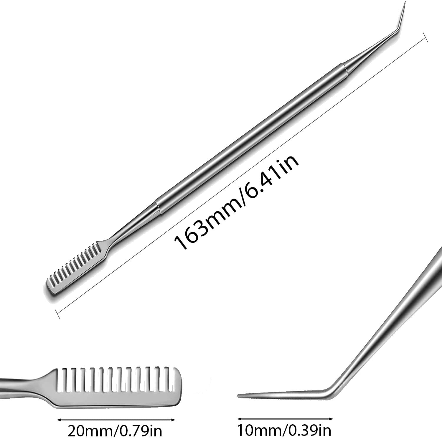 Professional Stainless Steel Lash Lift & Perm Kit - Eyelash Separator Comb & Tint Tools for Salon & Home Use | Perfect for Eyelash Extensions, Lash Lifting & Perming by Sizler Beauty