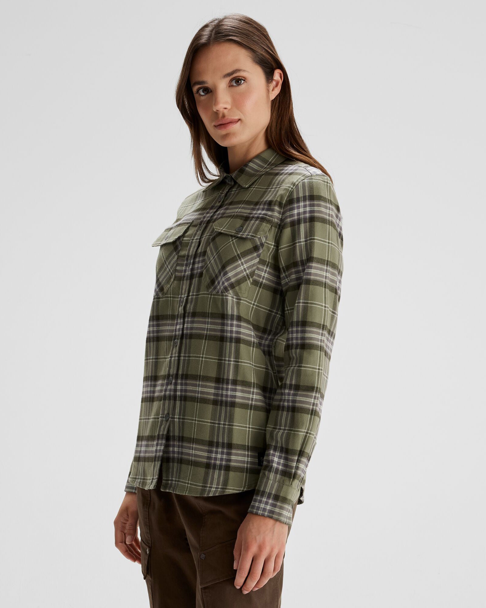 Women's Carrillon HF Long Sleeve Plaid Shirt - Soft Flannel Button Down Top for Fall & Winter - Perfect for Hiking, Camping and Outdoor Adventures